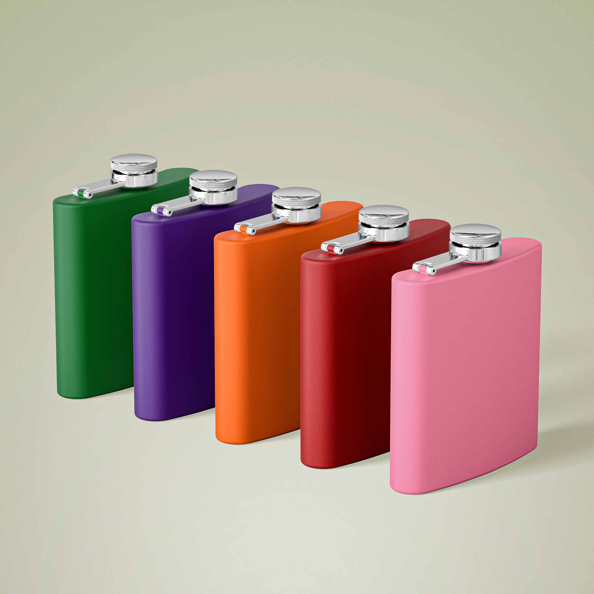 Stainless Steel Flask, 6oz - Thumbnail Image