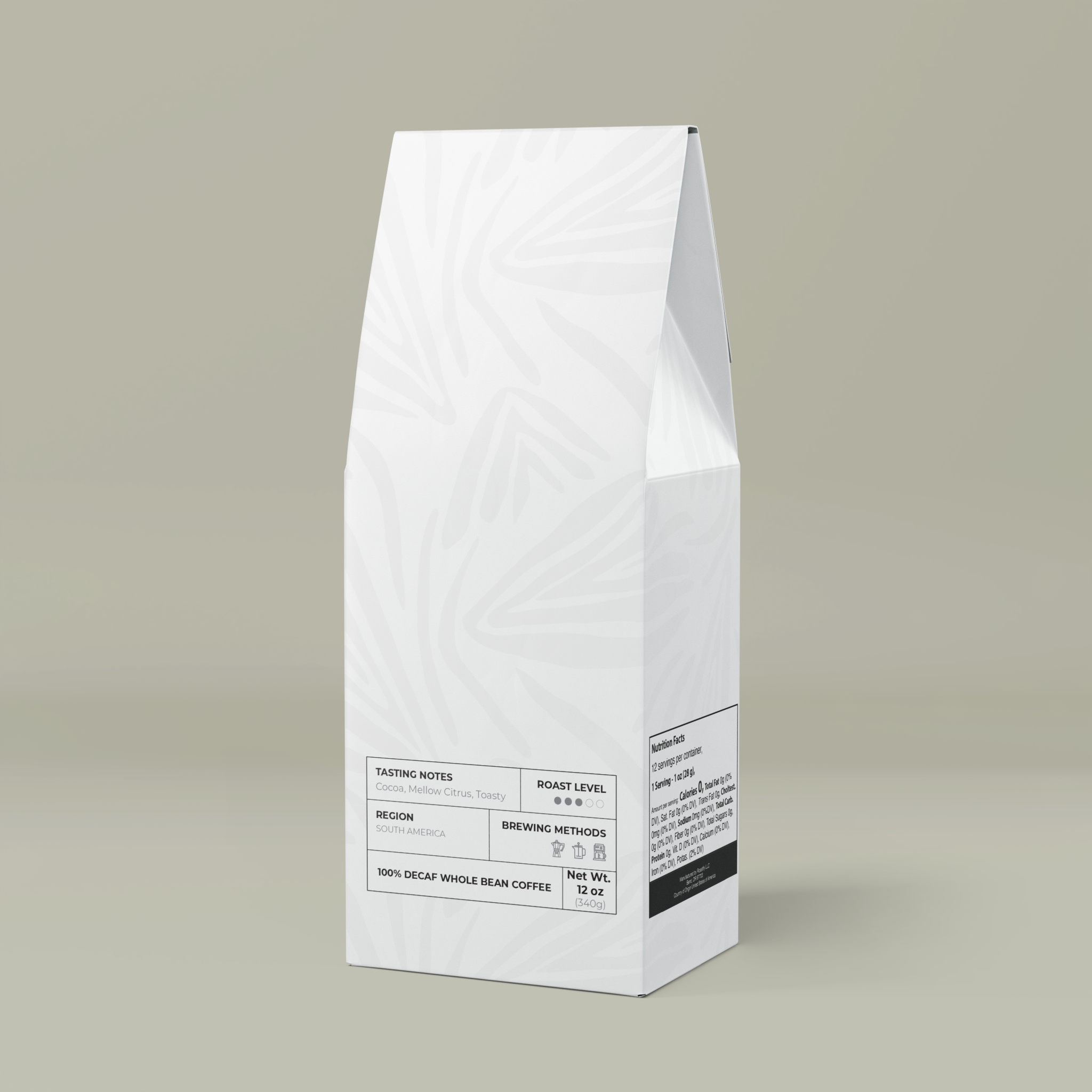 Trapper Peak Decaf Coffee Blend (Medium Roast)Design