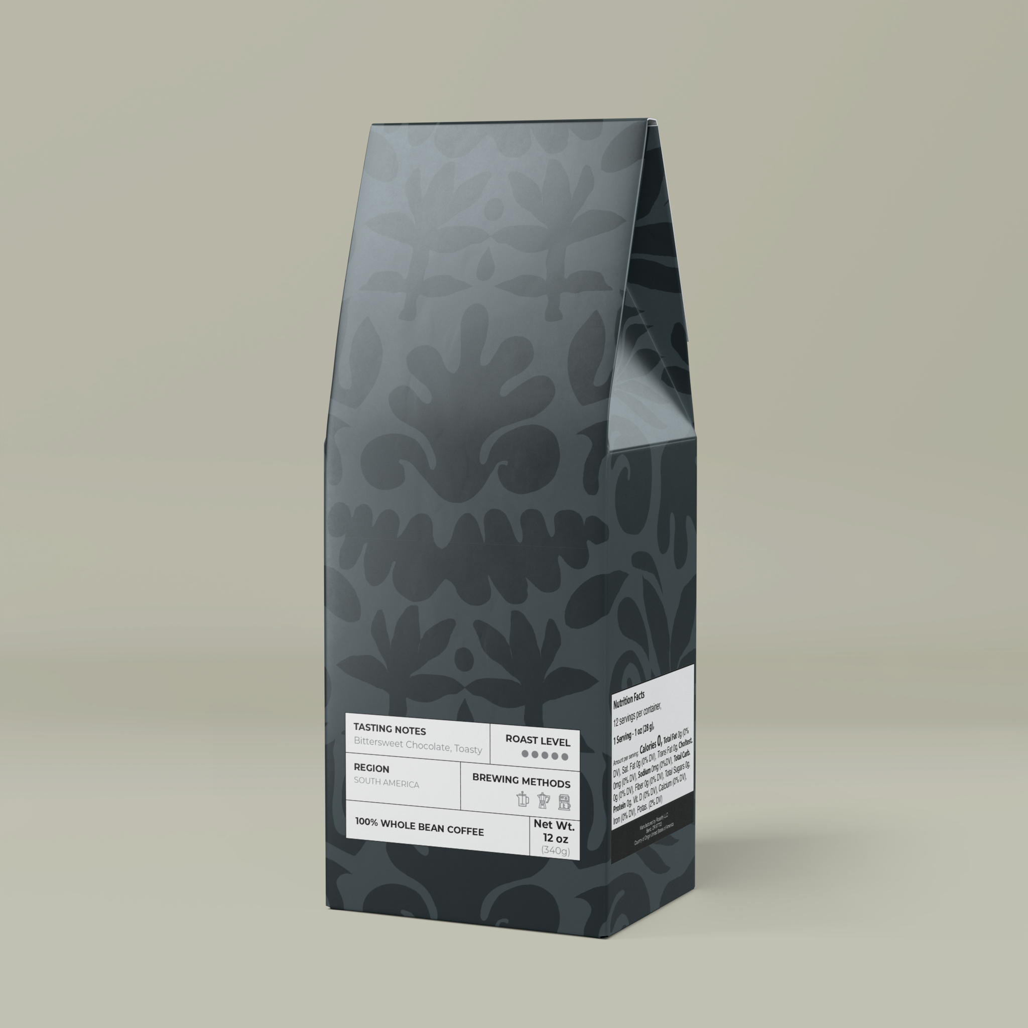 Bitterroot Coffee Blend (Dark French Roast)Design