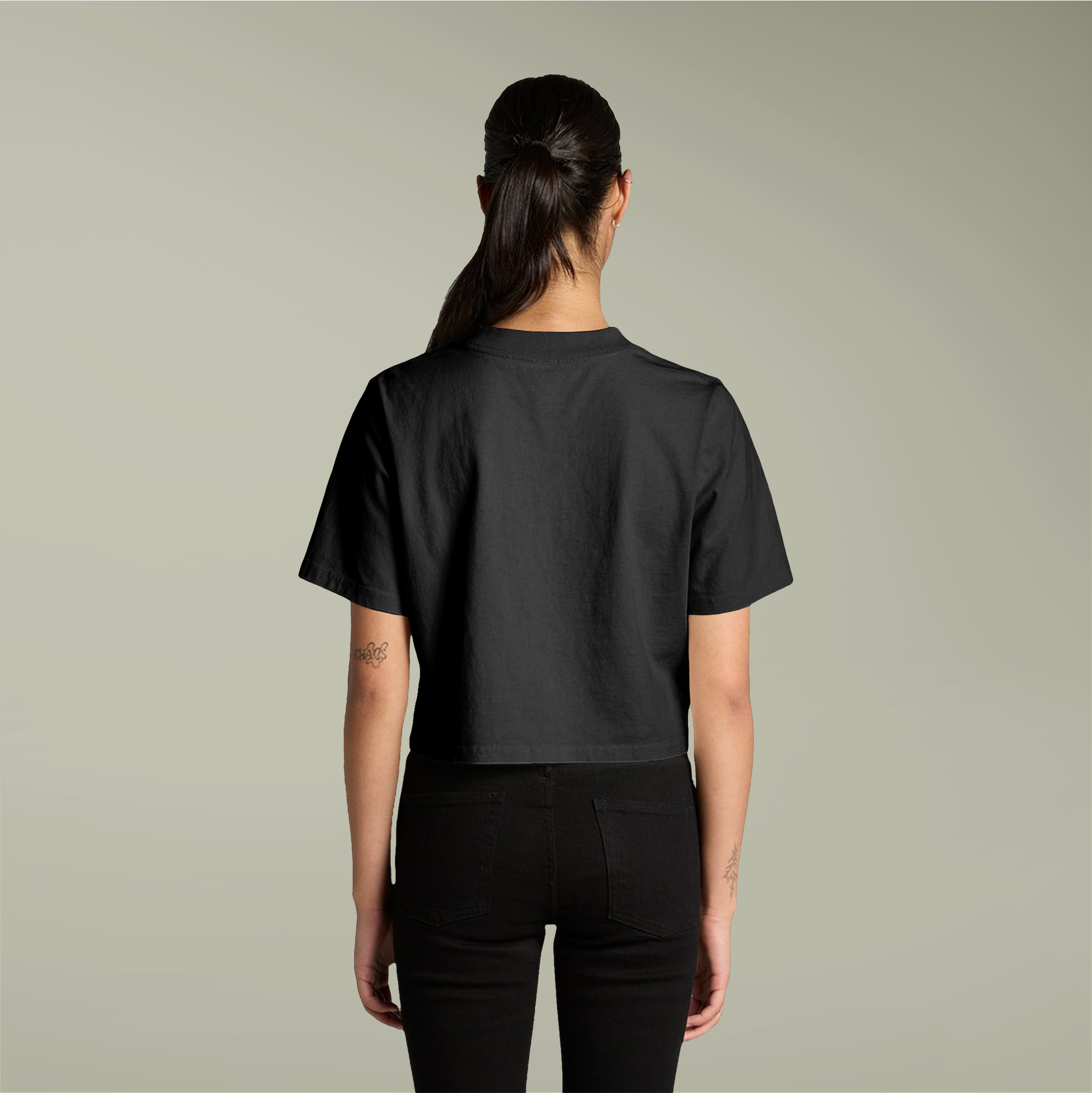 Women's Heavy Faded Crop Tee - Thumbnail Image