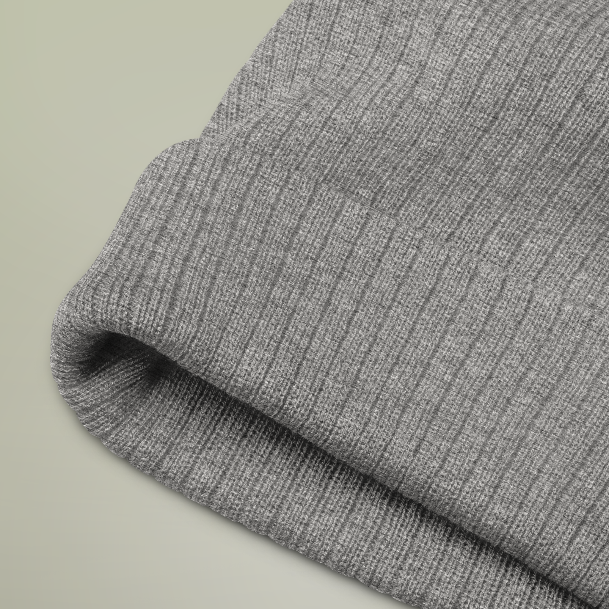 Ribbed Knit Beanie (Embroidery) - Thumbnail Image