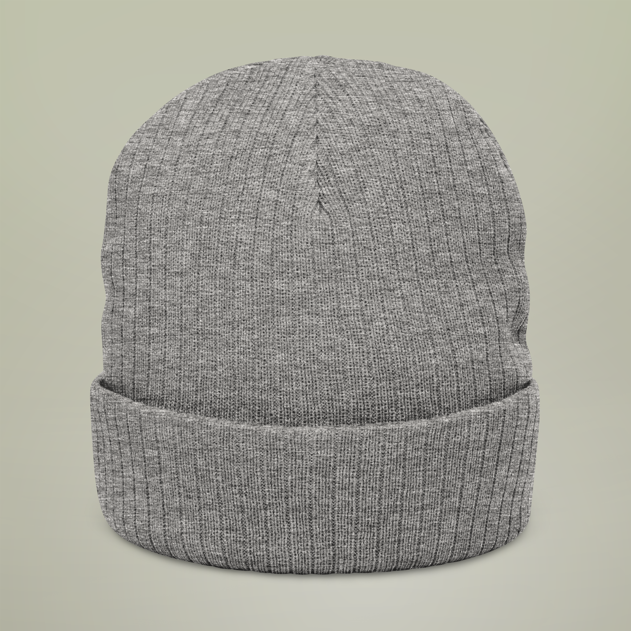 Ribbed Knit Beanie (Embroidery) - Thumbnail Image