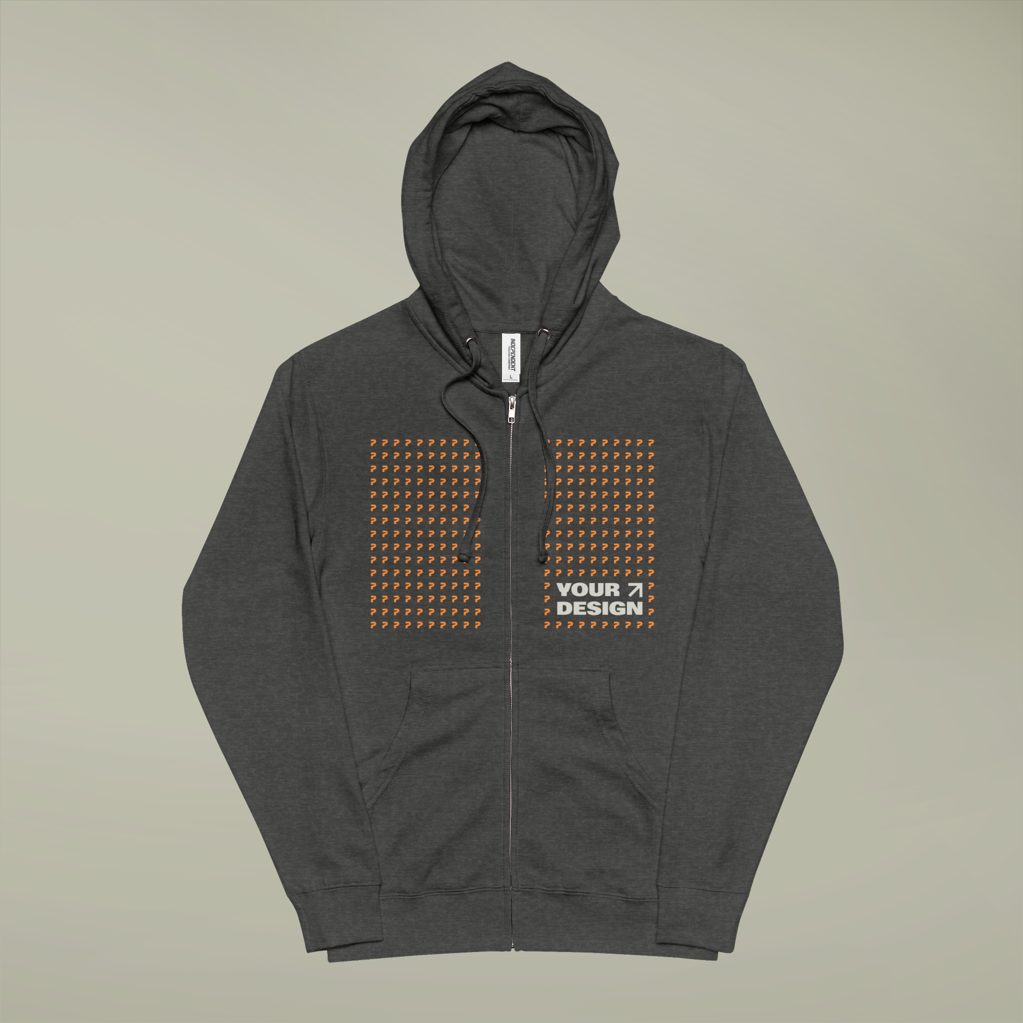 Unisex Fleece Zip Up Hoodie - Thumbnail Image