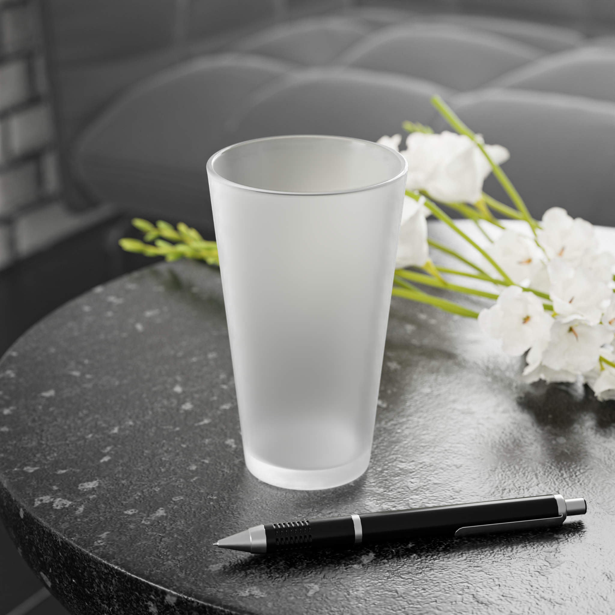 Frosted Pint Glass, 16oz - Thumbnail Image