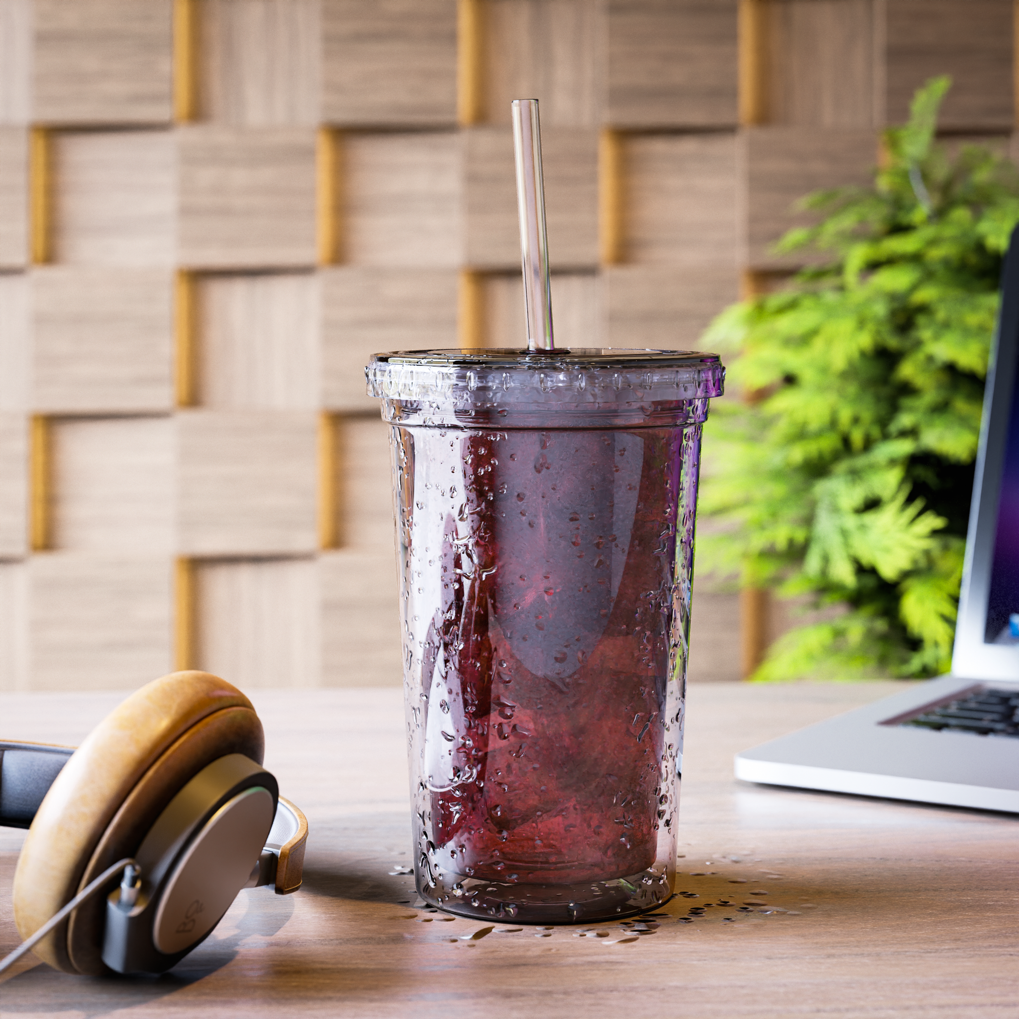 Plastic Cup With Straw | Custom Printing