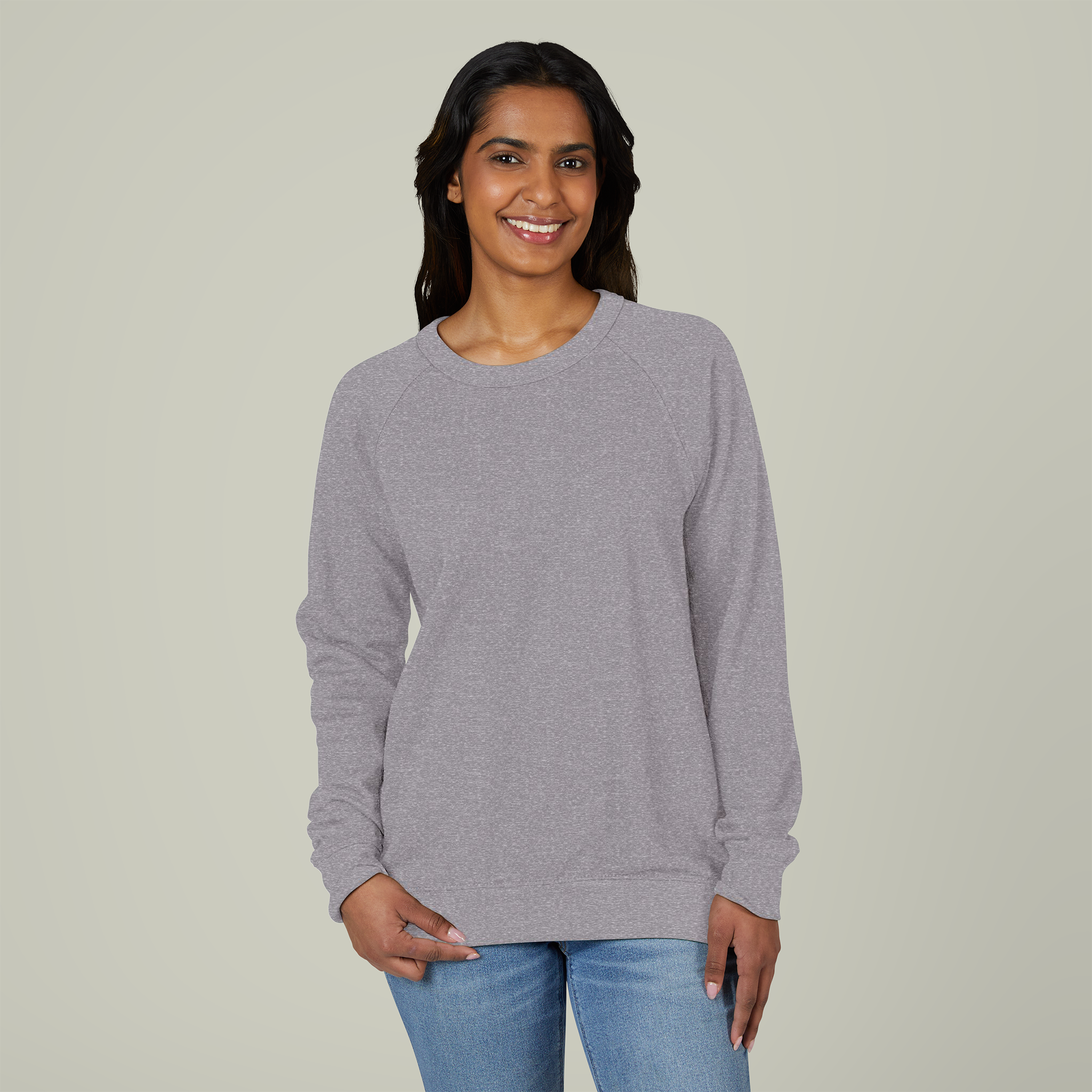 Unisex French Terry Raglan Crewneck - Main Image