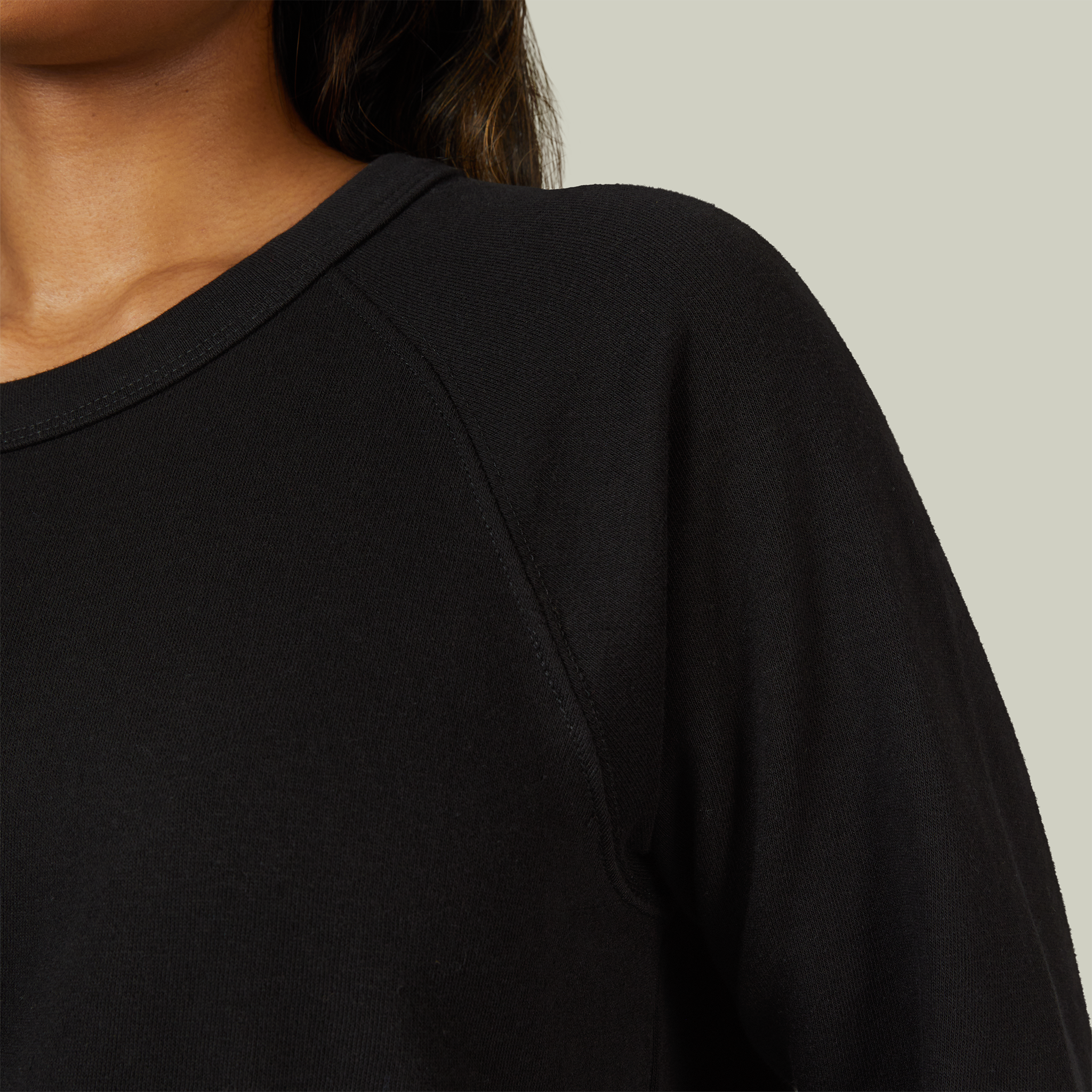 Unisex French Terry Raglan Crewneck - Thumbnail Image