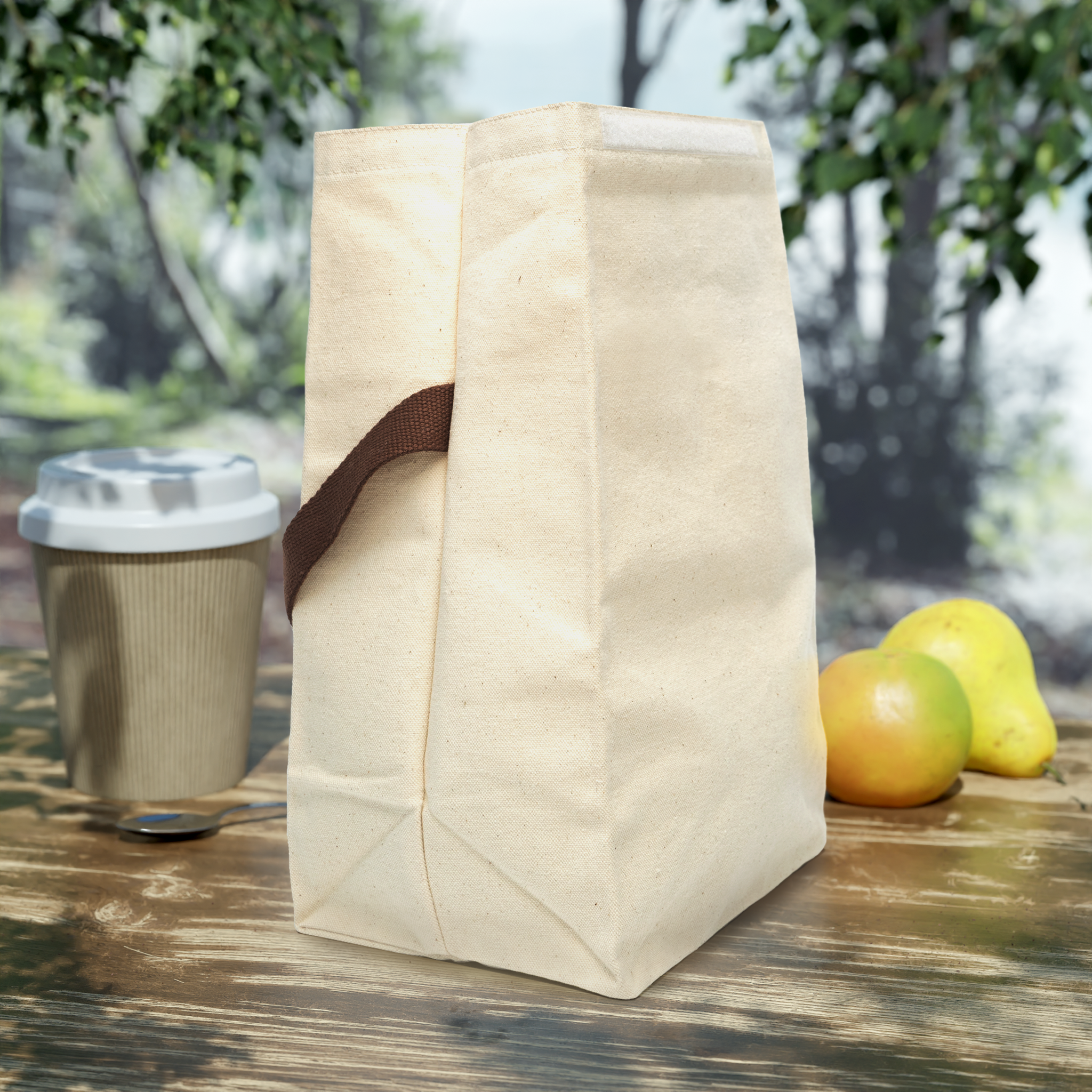 Canvas Lunch Bag With Strap - Thumbnail Image