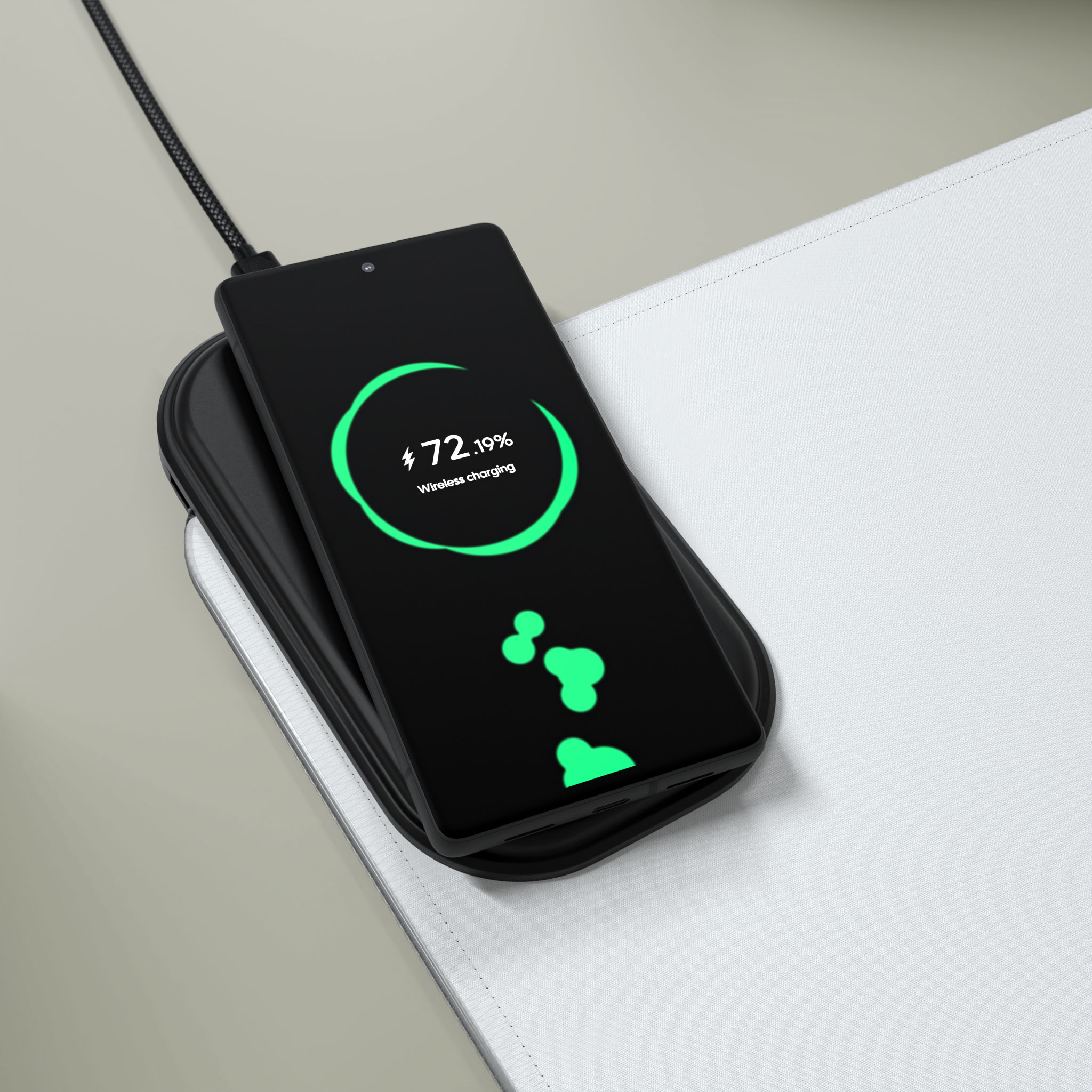 LED Gaming Mouse Pad, Wireless Charging - Thumbnail Image