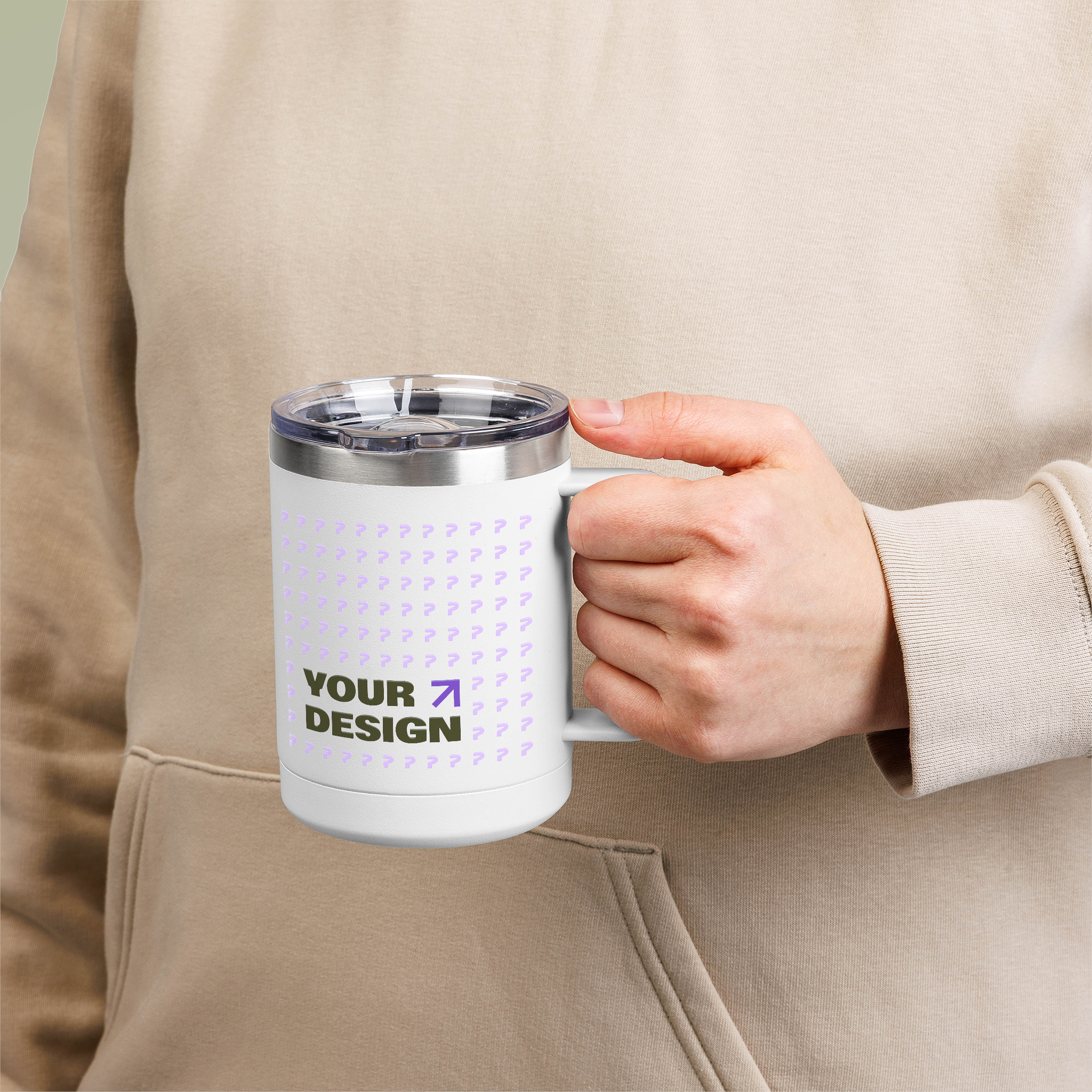 Coffee Mug Tumbler, 15oz