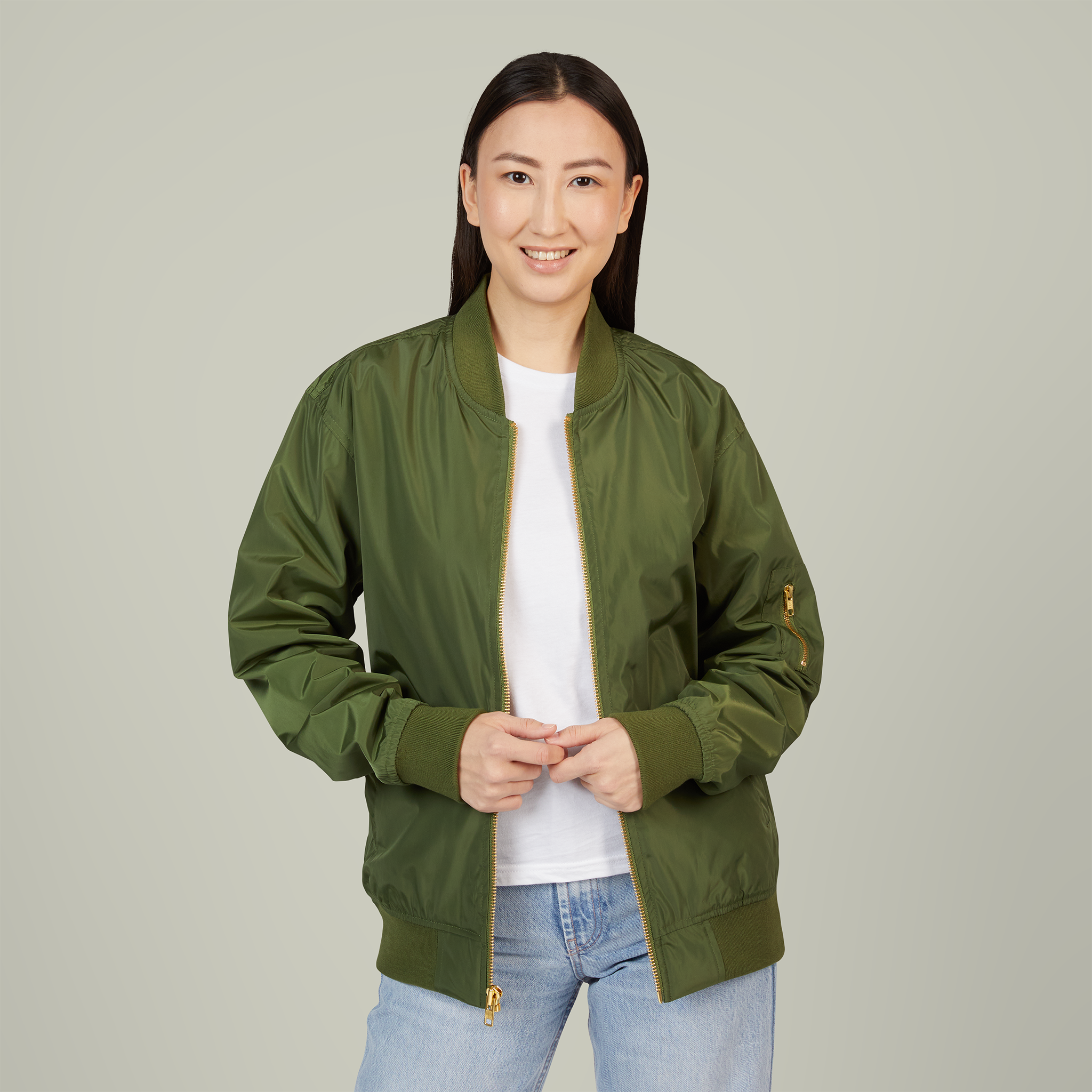 Recycled Bomber Jacket (Embroidery)Design