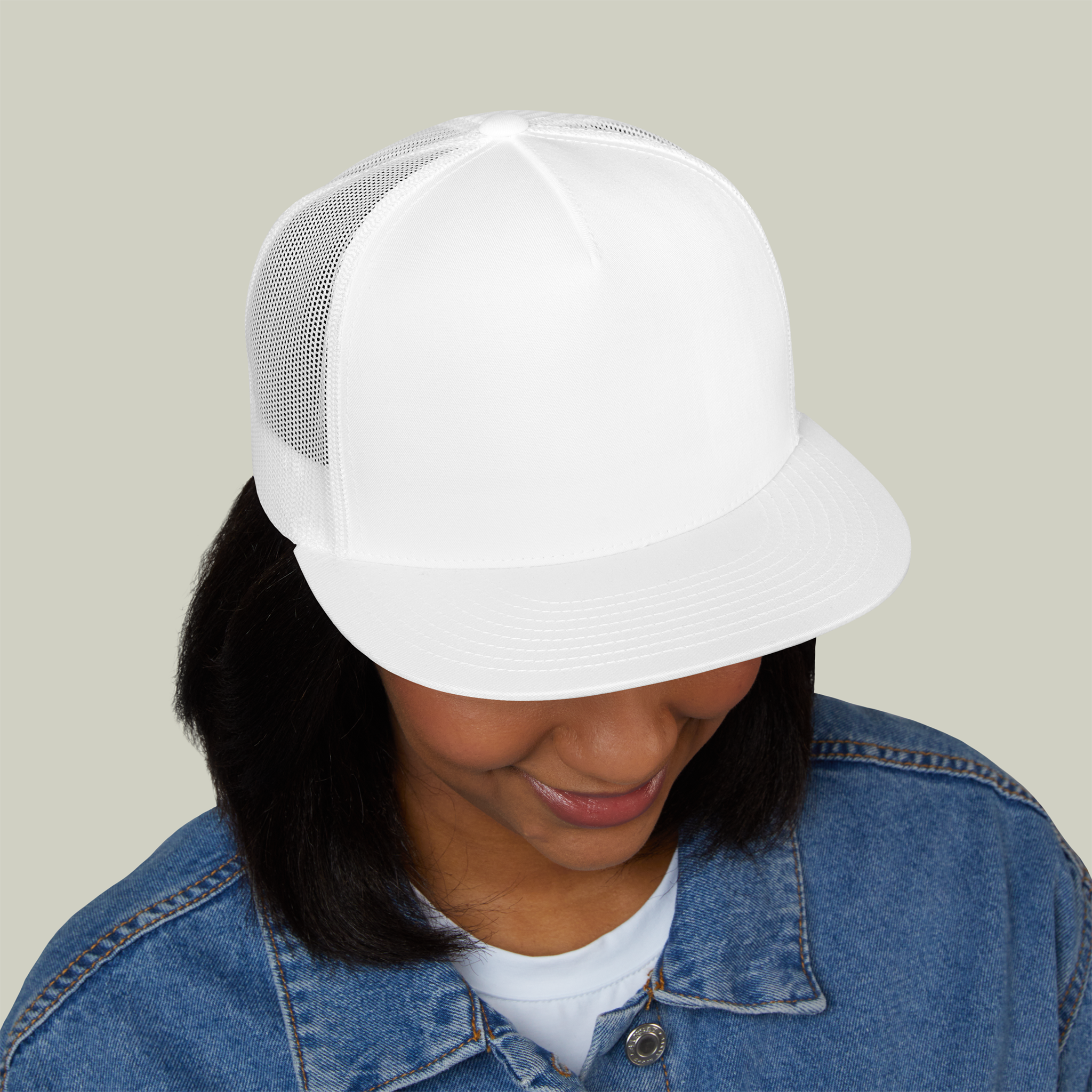 5 Panel Trucker Cap (Embroidery)Design