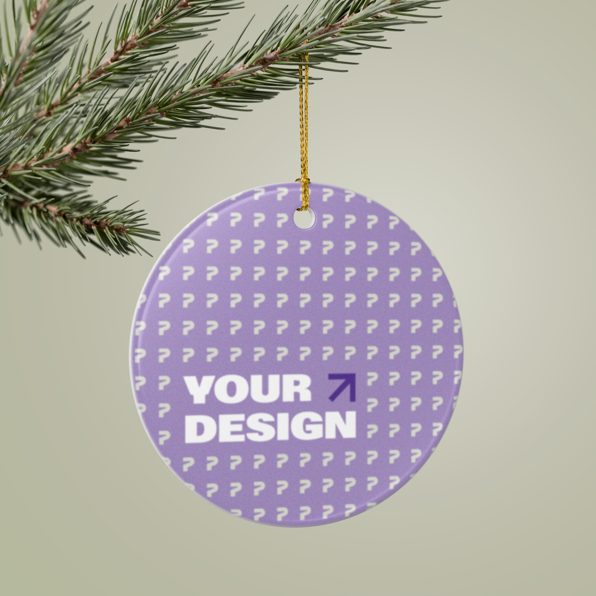 Ceramic Ornaments (2-Side Print) - Thumbnail Image