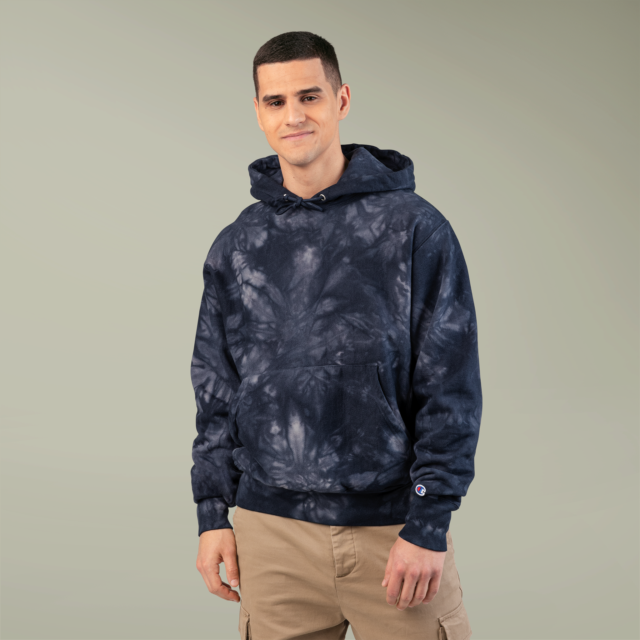 Unisex Champion Tie-Dye Hoodie (Embroidery) - Main Image