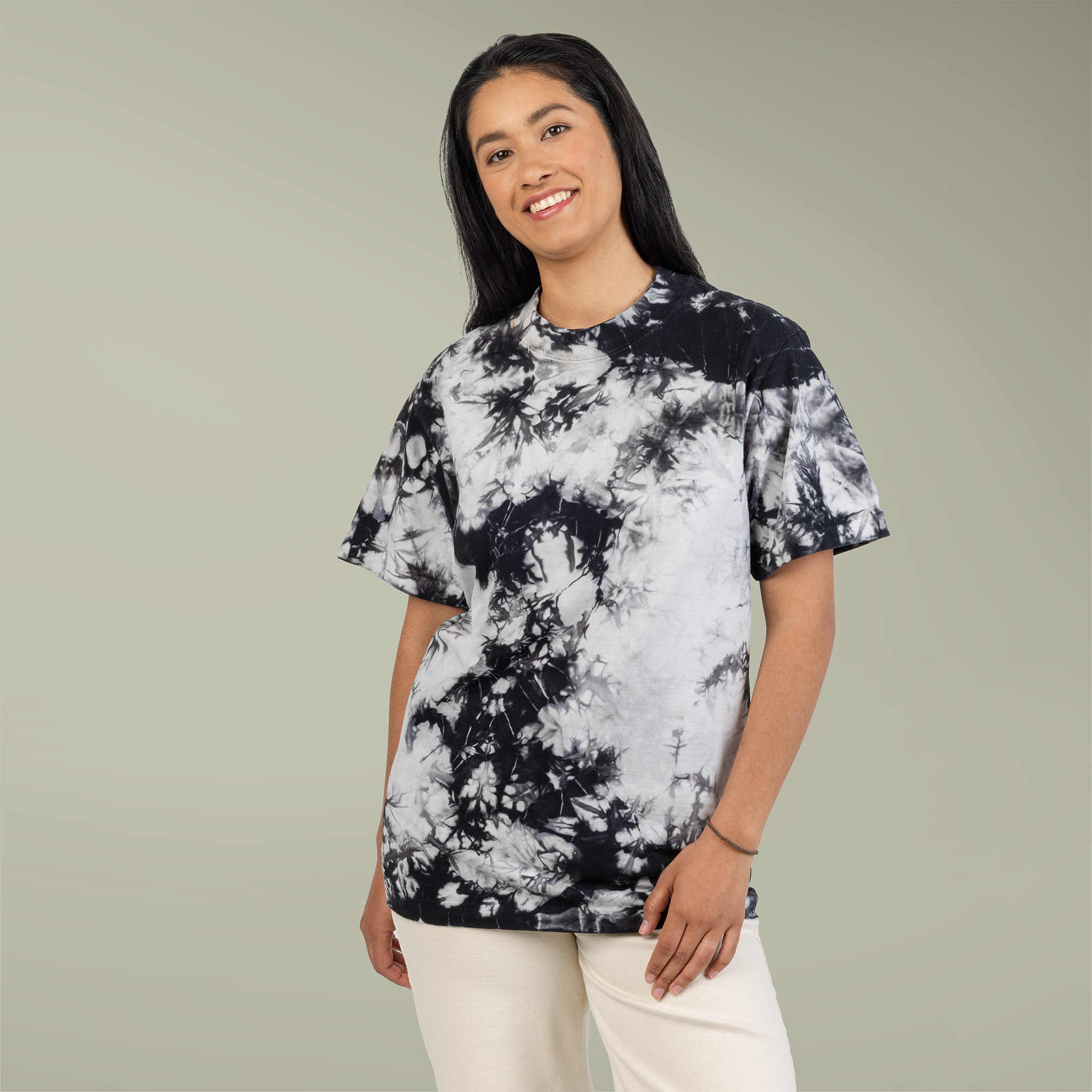 Oversized Tie-Dye T-Shirt (Embroidery)