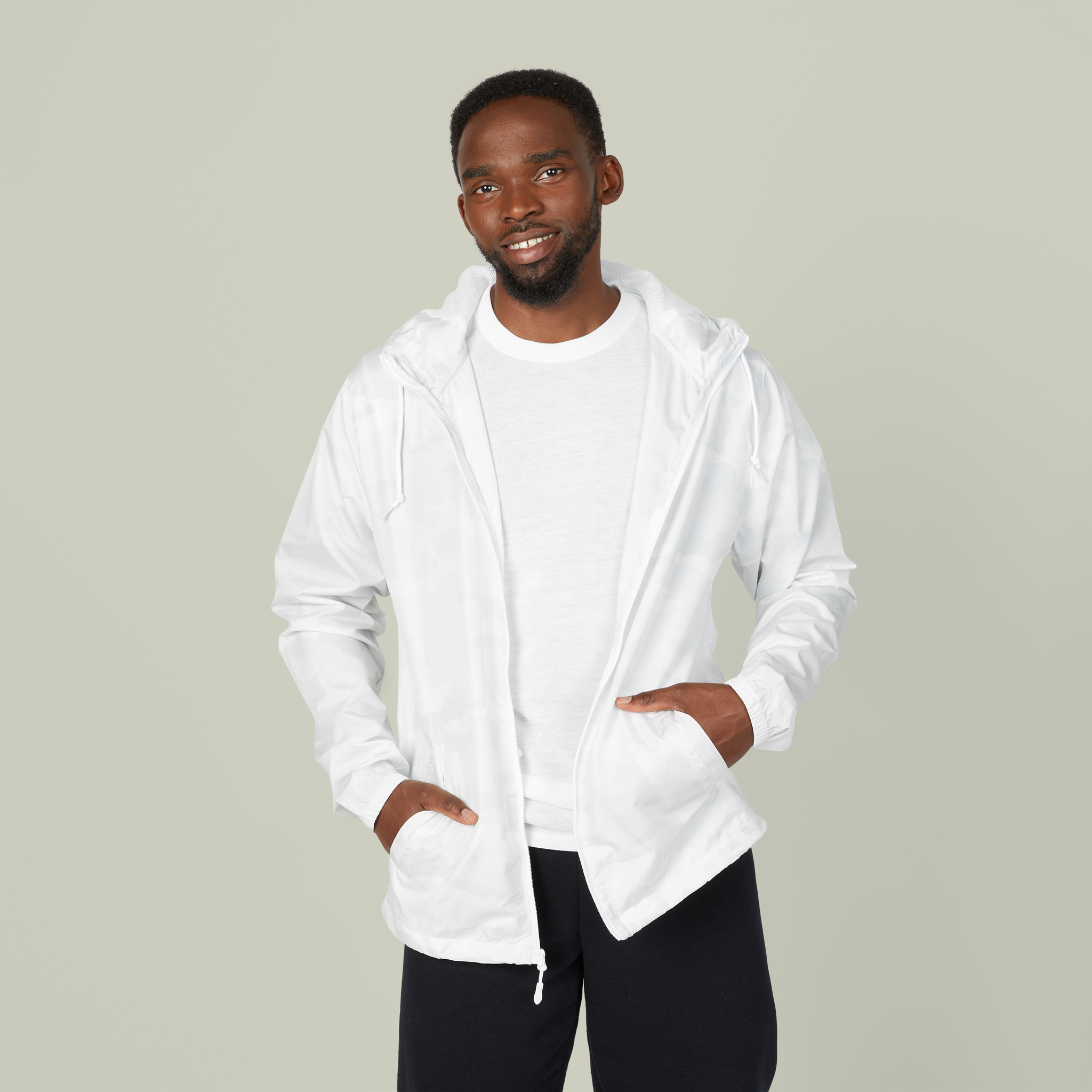 Unisex Full-Zip Windbreaker Jacket - Thumbnail Image