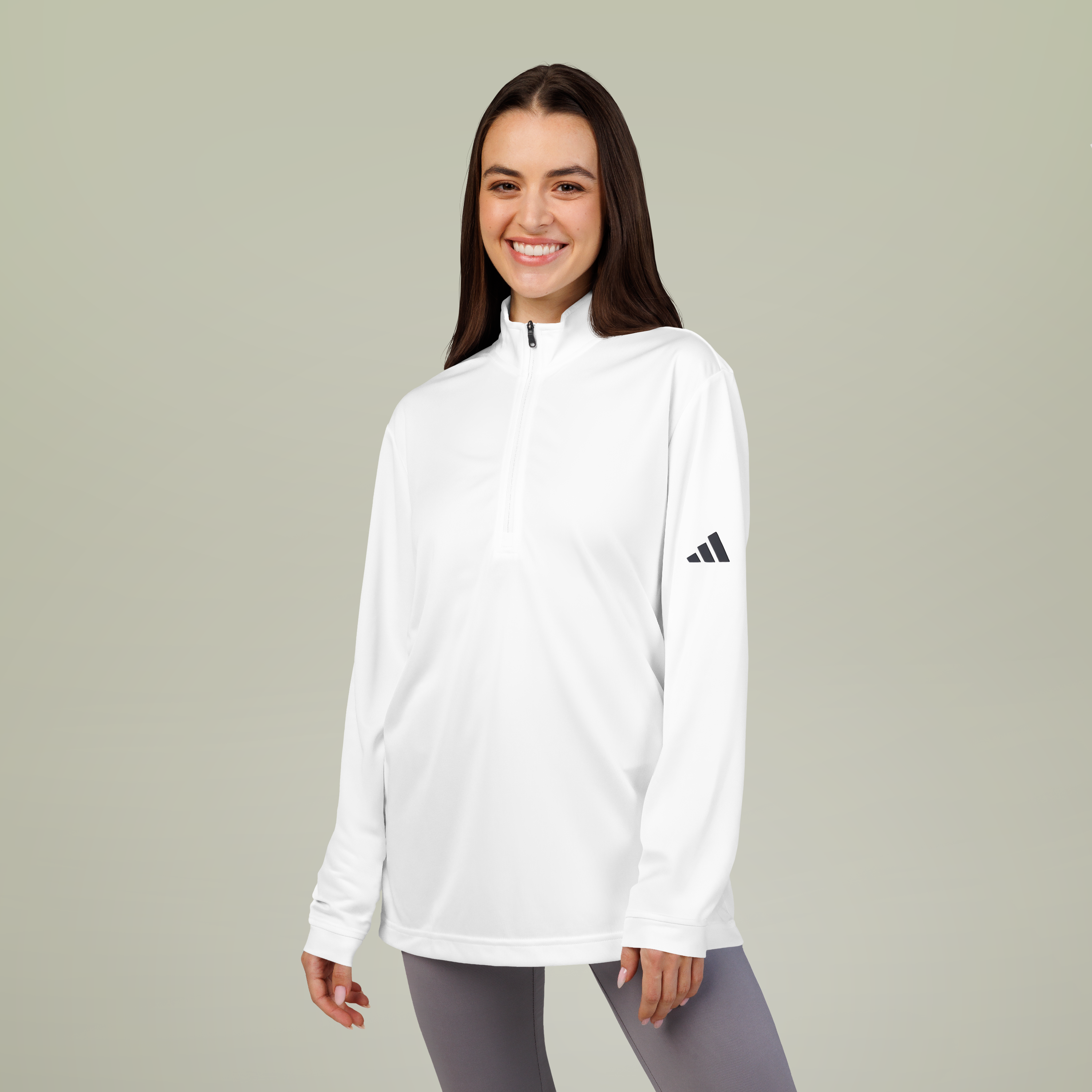 Custom adidas® Quarter-Zip Pullover | POD