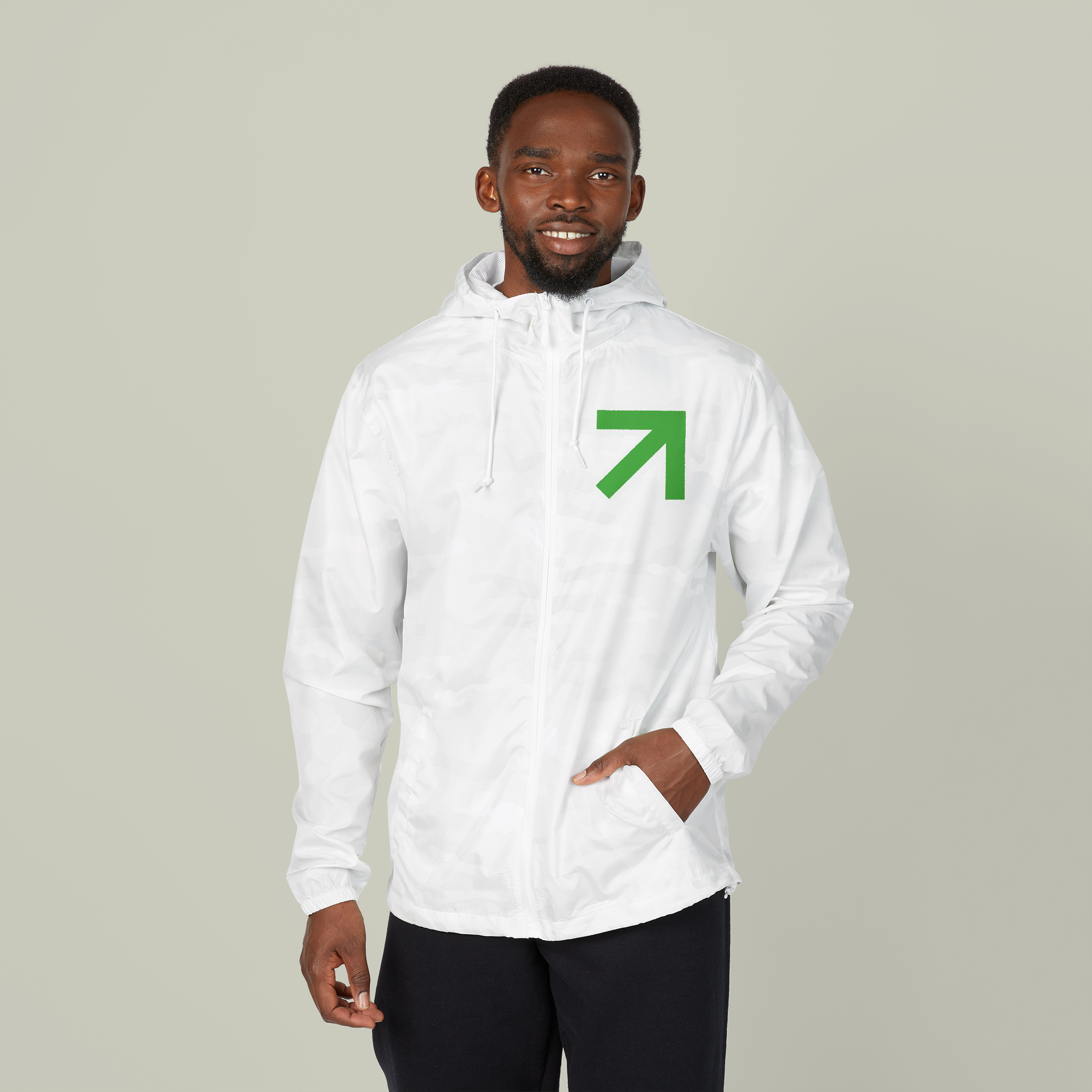 Unisex Full-Zip Windbreaker Jacket - Thumbnail Image