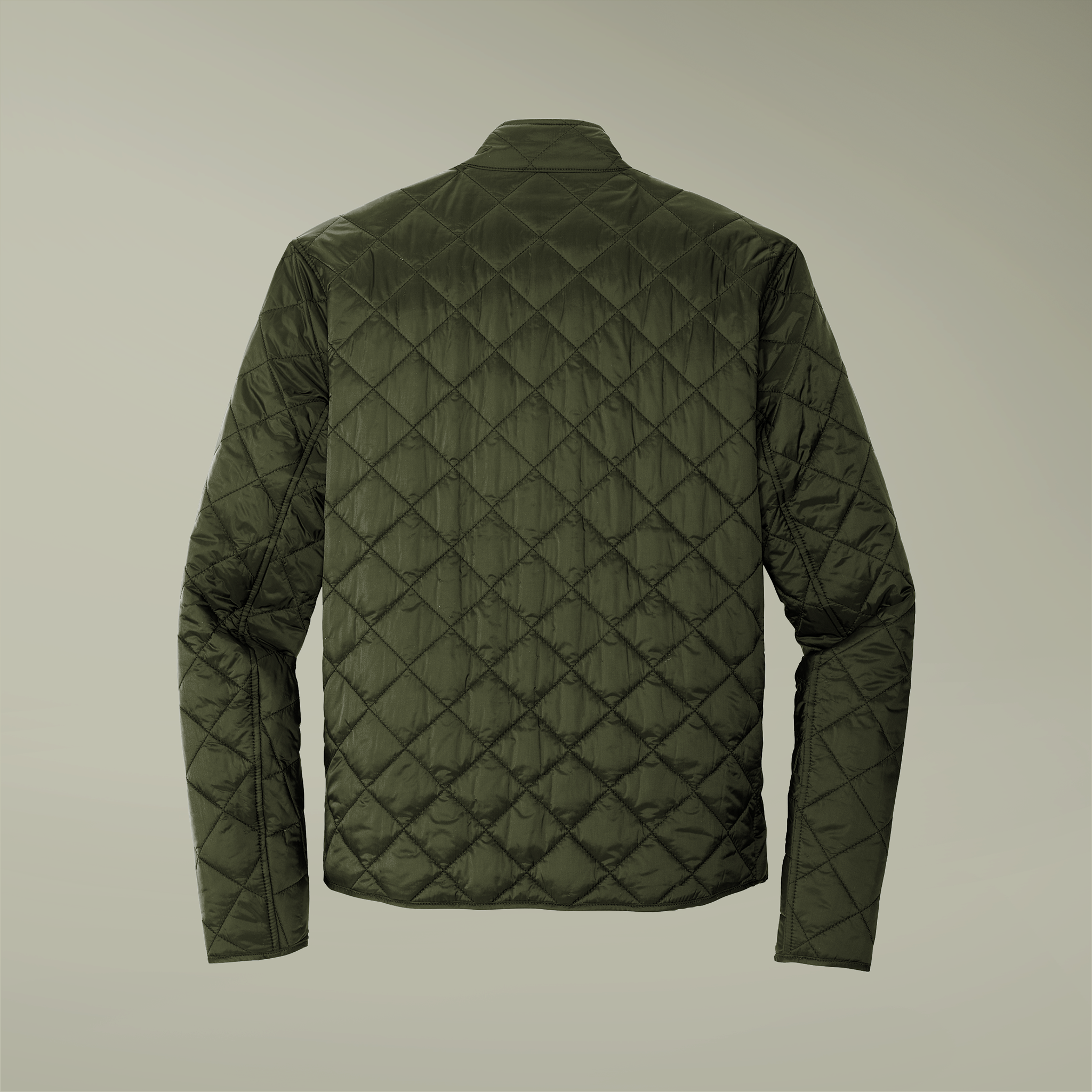 Men's Quilted Full-Zip Jacket (Embroidery) - Thumbnail Image