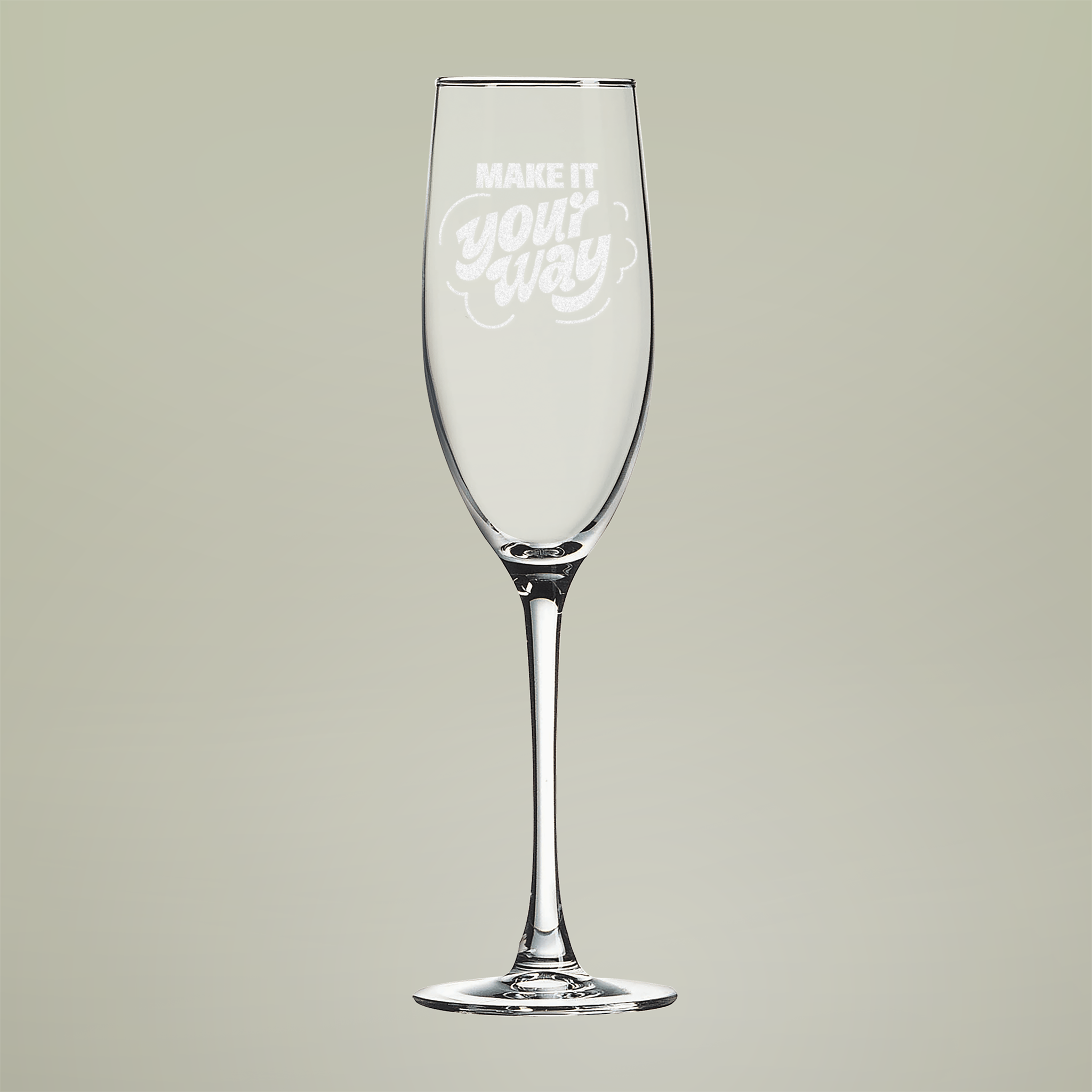 Champagne Glass, 8oz (Engraving)
