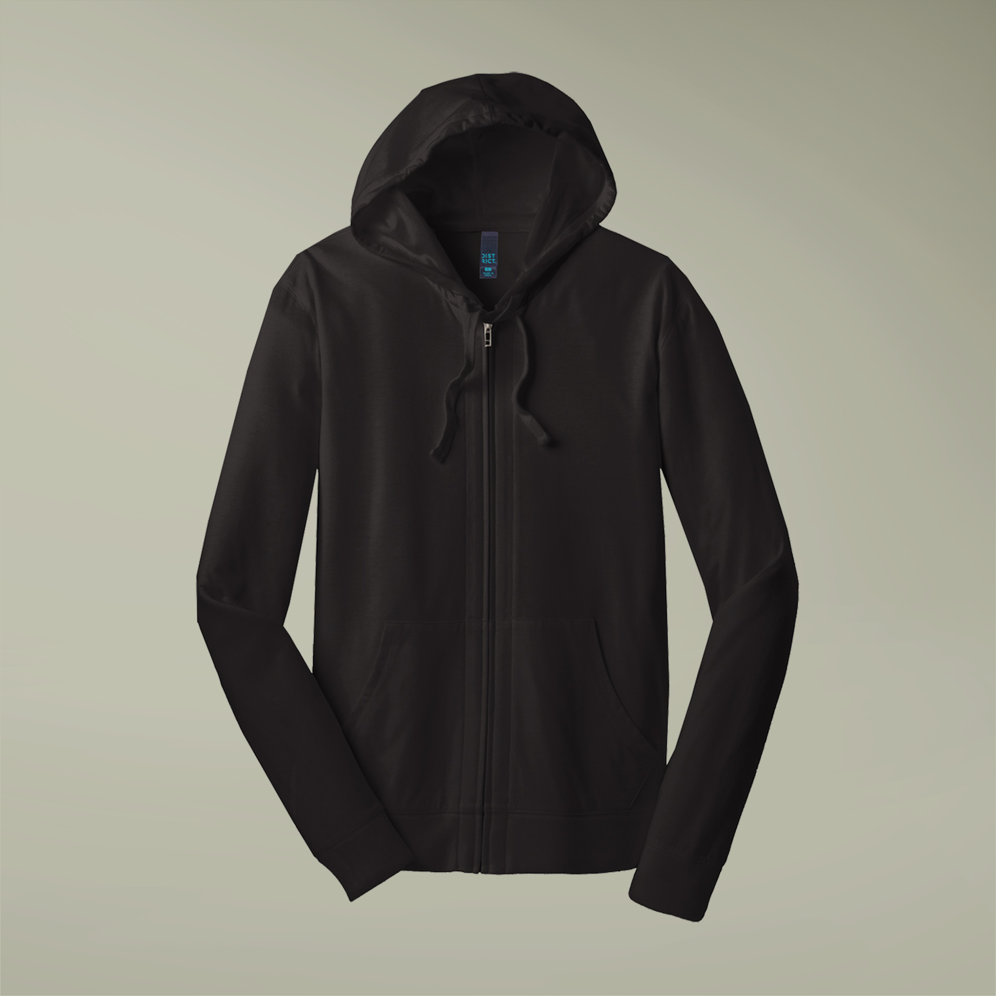 District® Unisex Jersey Full-Zip Hoodie