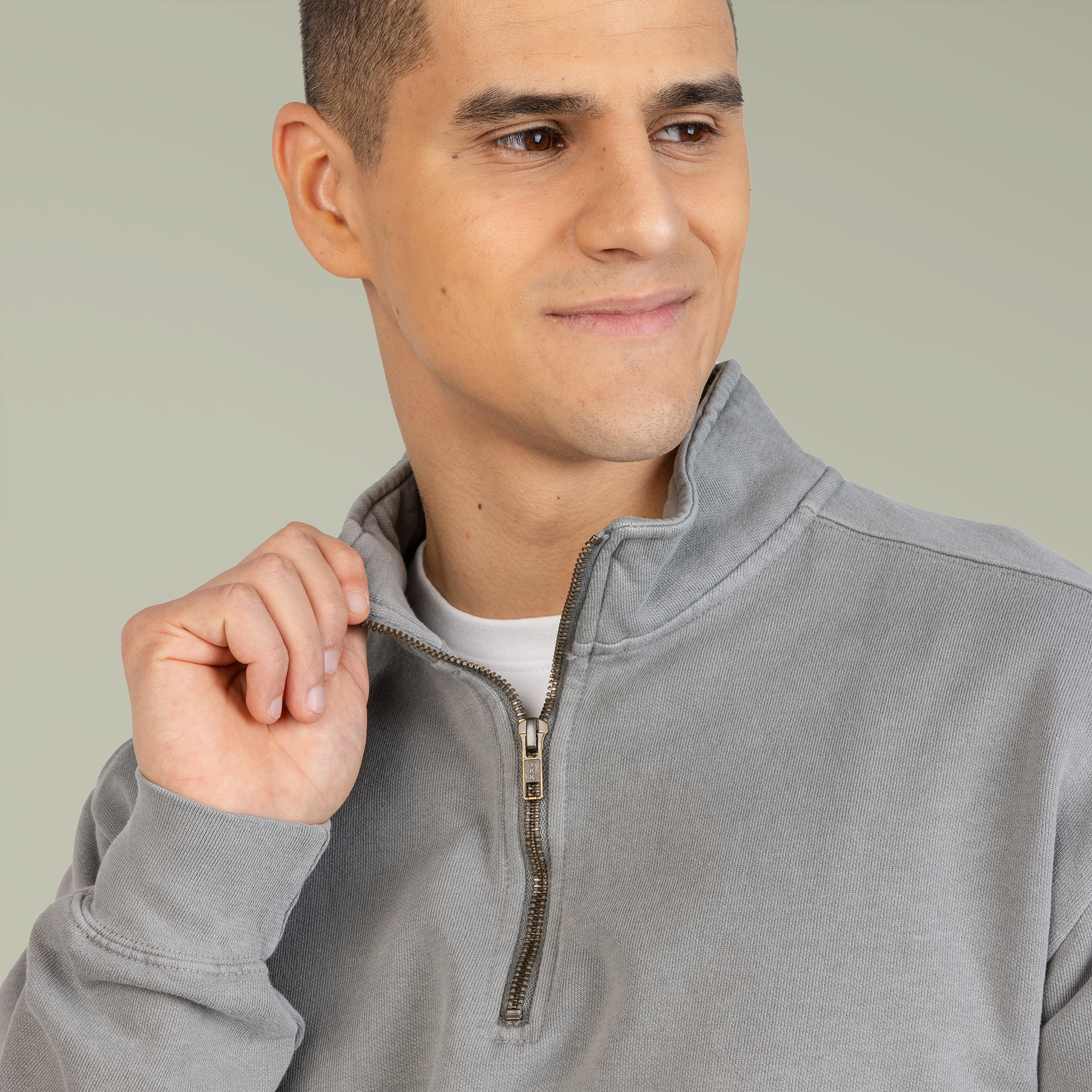 Unisex Adult Quarter-Zip Sweatshirt - Thumbnail Image