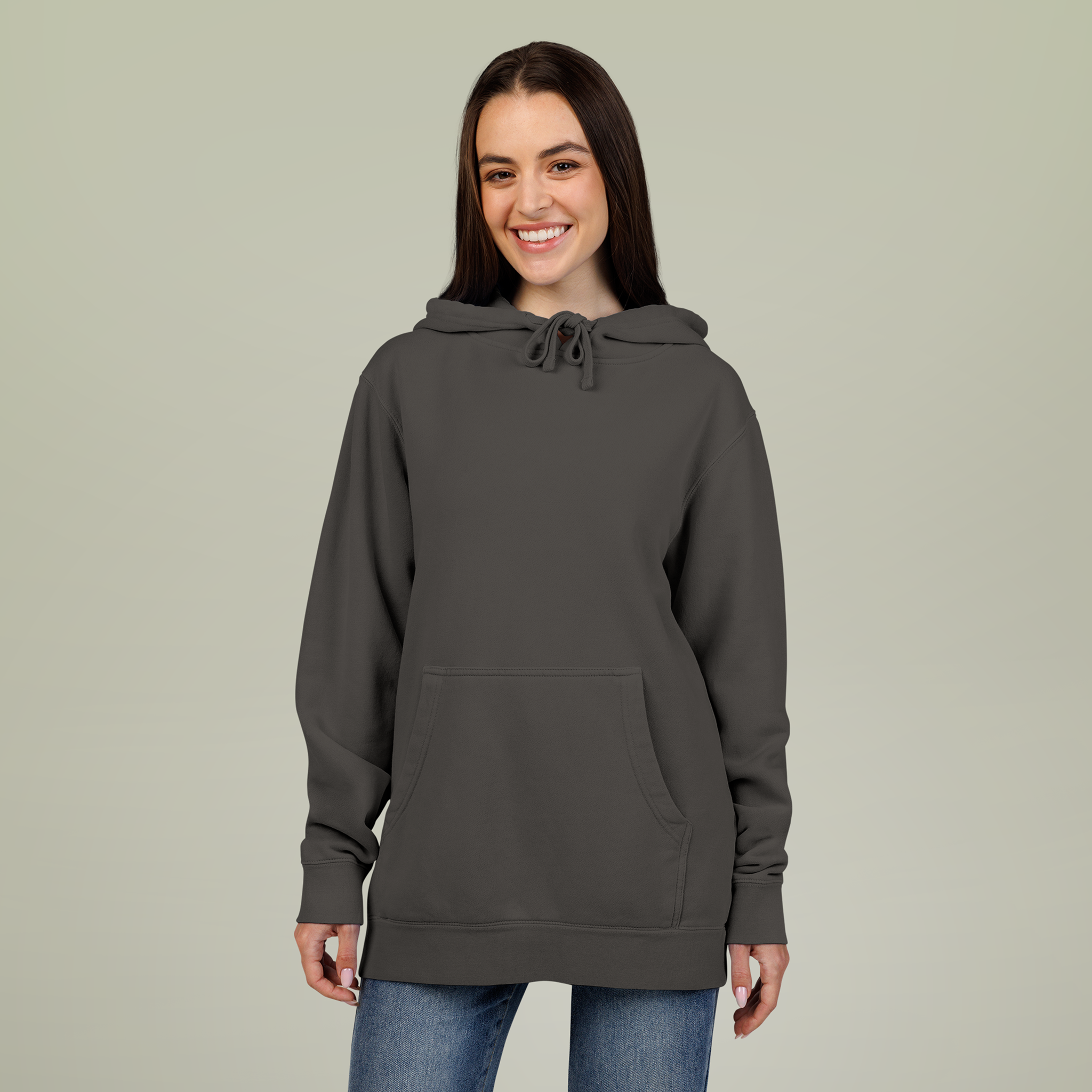 Unisex Pigment-Dyed Hoodie (Embroidery)