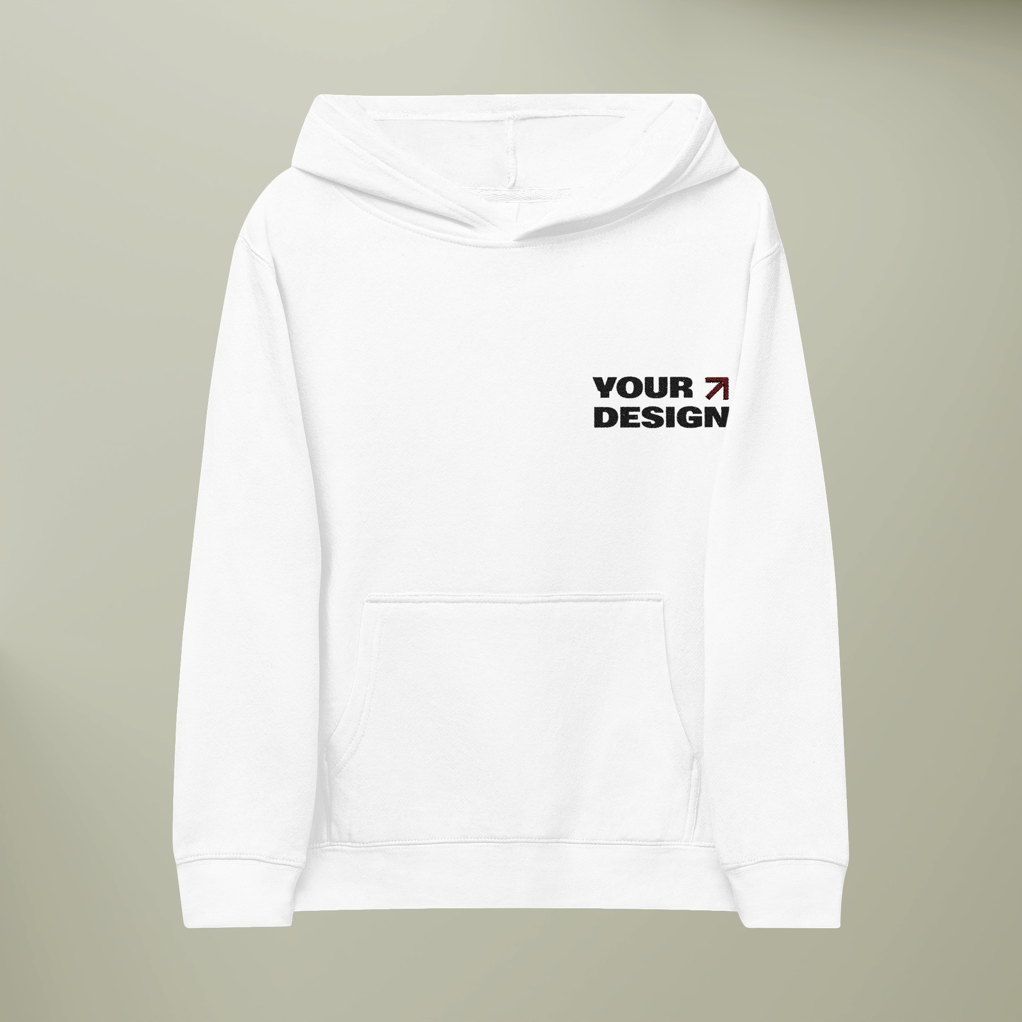 Kids Fleece Hoodie (Embroidery)