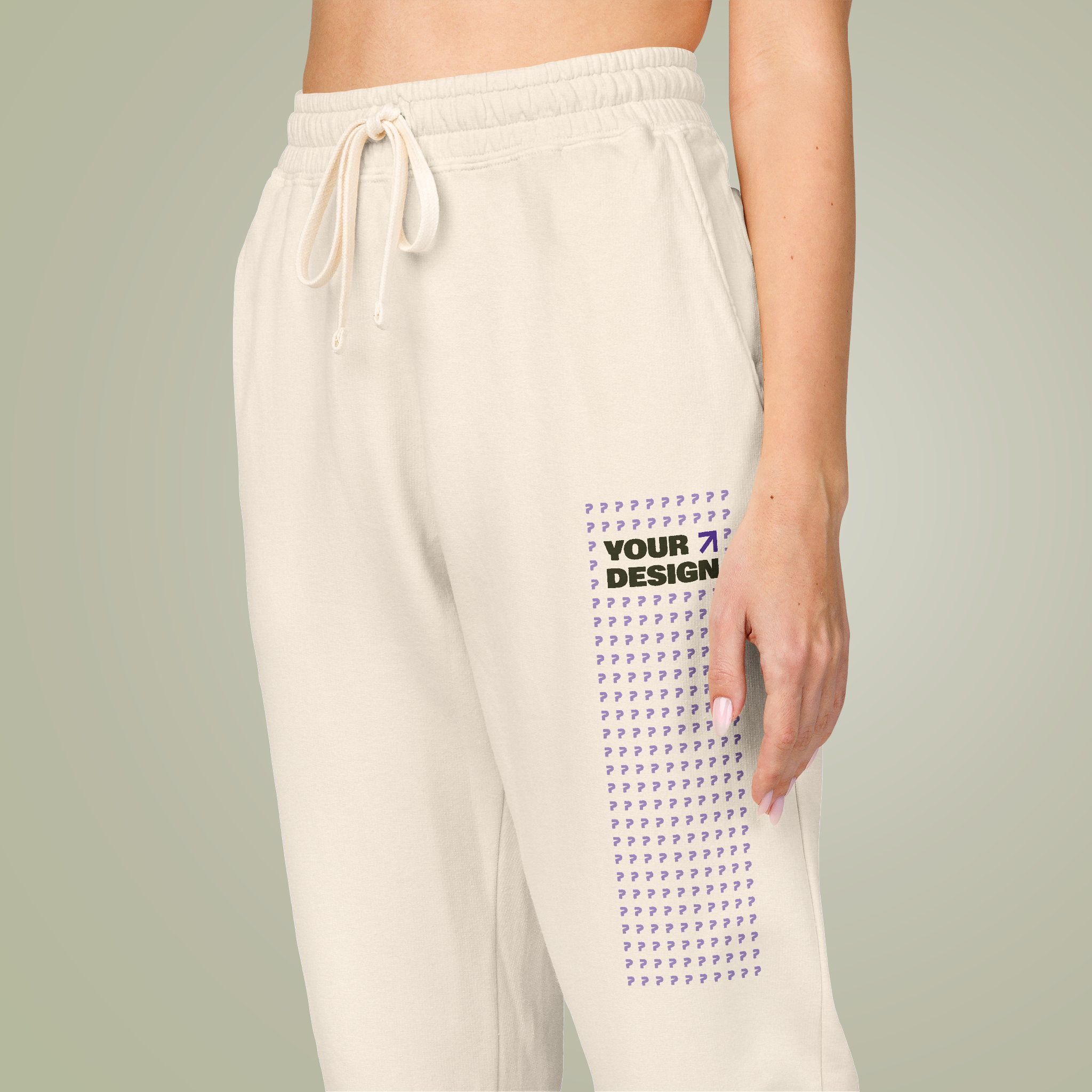 Unisex Garment-Dyed Fleece Sweatpants - Thumbnail Image