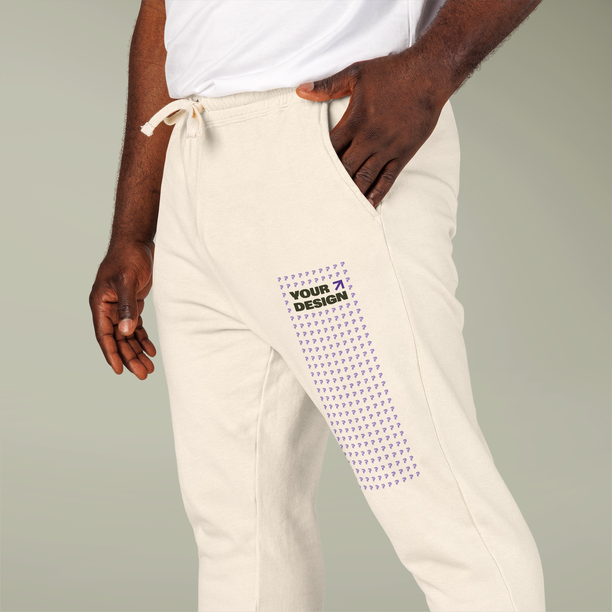 Unisex Garment-Dyed Fleece Sweatpants - Thumbnail Image
