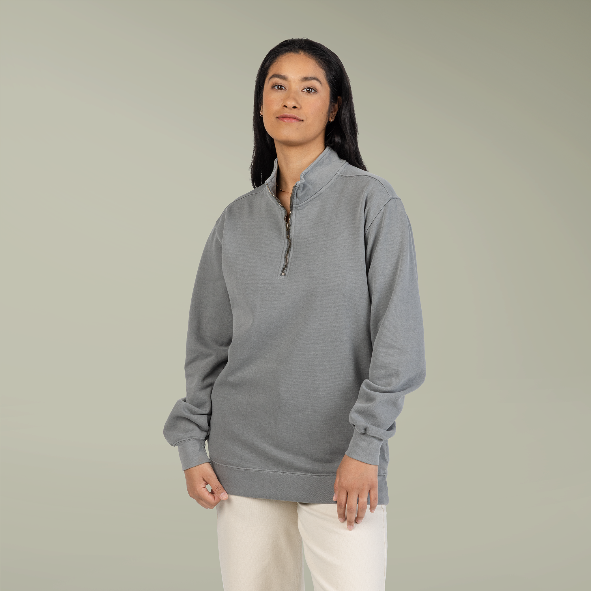 Unisex Adult Quarter-Zip Sweatshirt