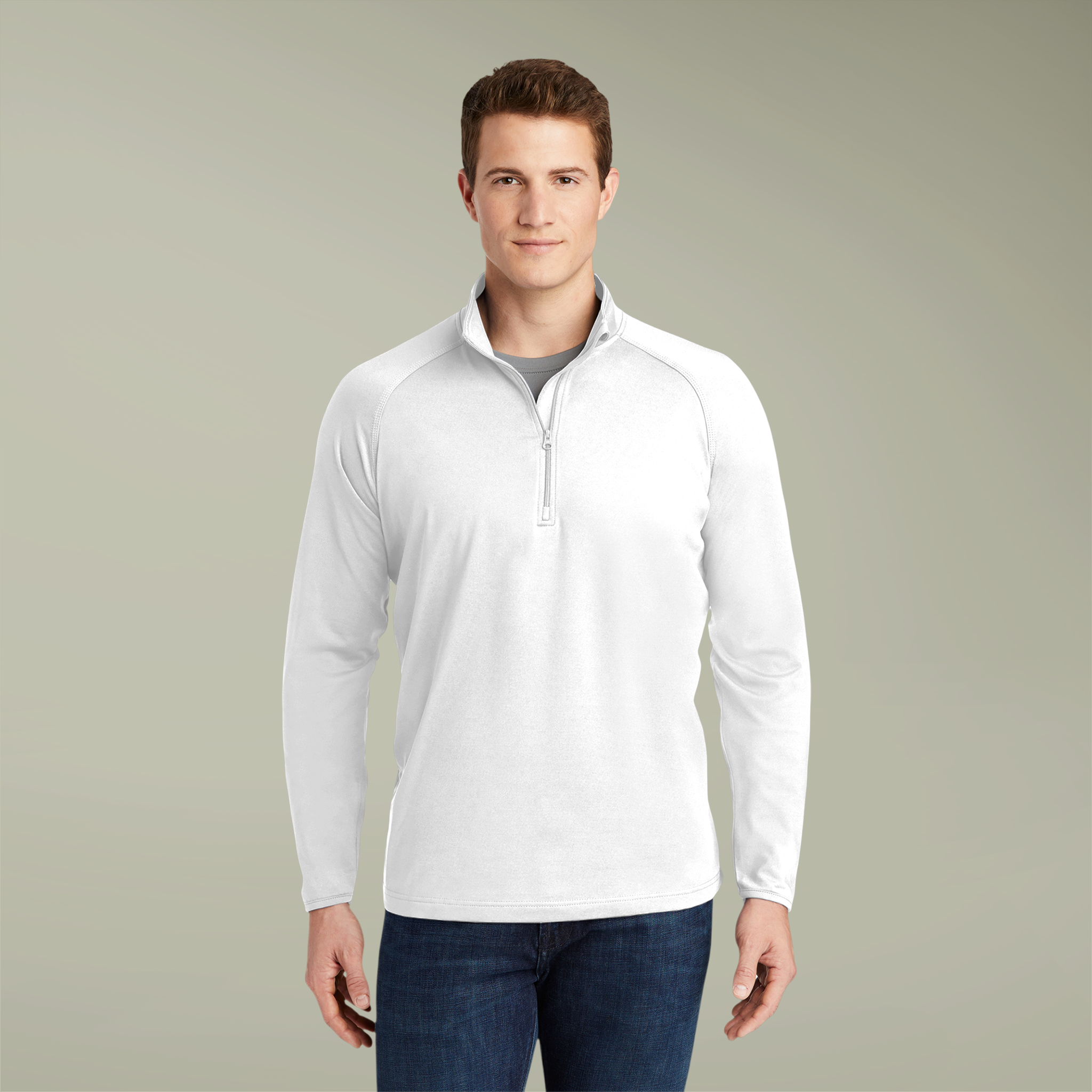 Men's Sport-Wick® Stretch Quarter-Zip Pullover (Embroidery)Design