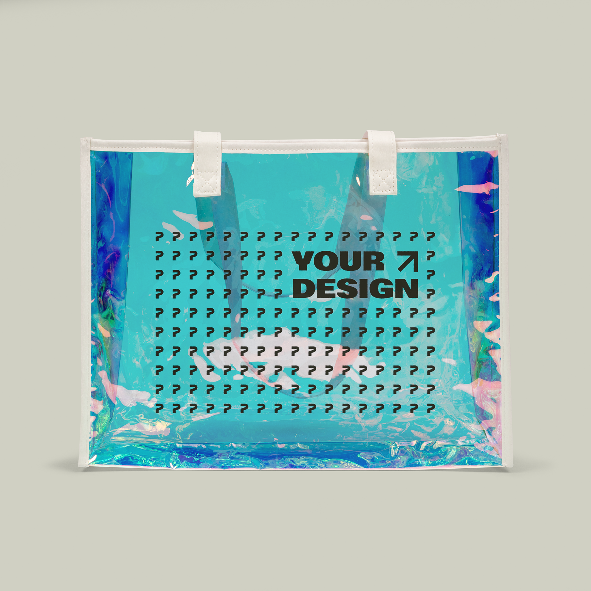 Beach Holographic Tote Bag