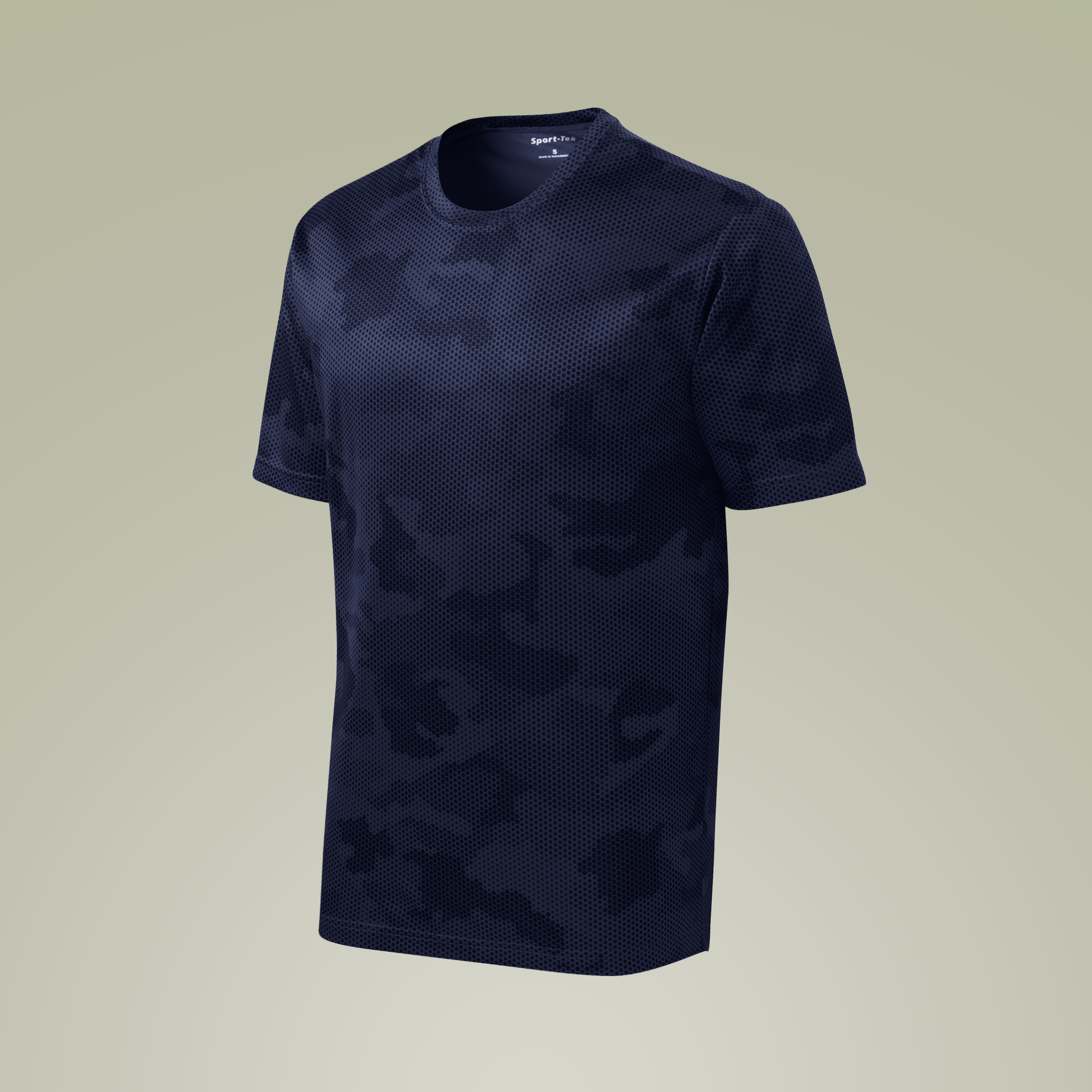 Tee-shirt Sport-Tek ST370 CamoHex - 100% Polyester, Coupe Classique, Neuf Sans étiquettes