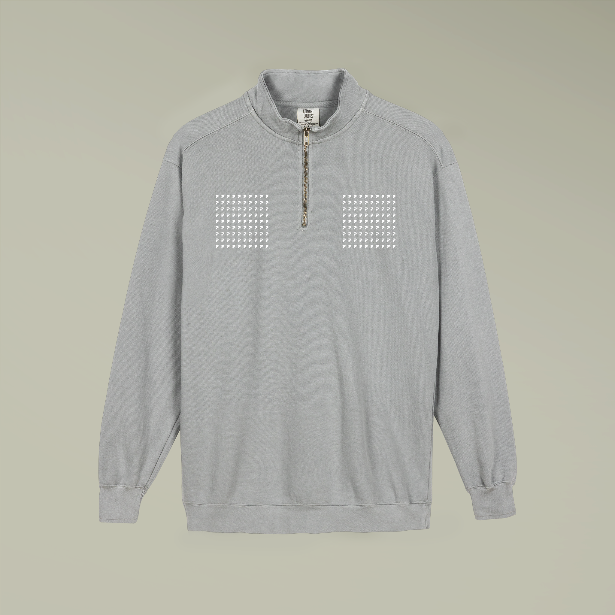 Unisex Adult Quarter-Zip Sweatshirt - Thumbnail Image