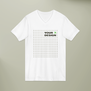 Unisex Jersey Short Sleeve V-Neck Tee