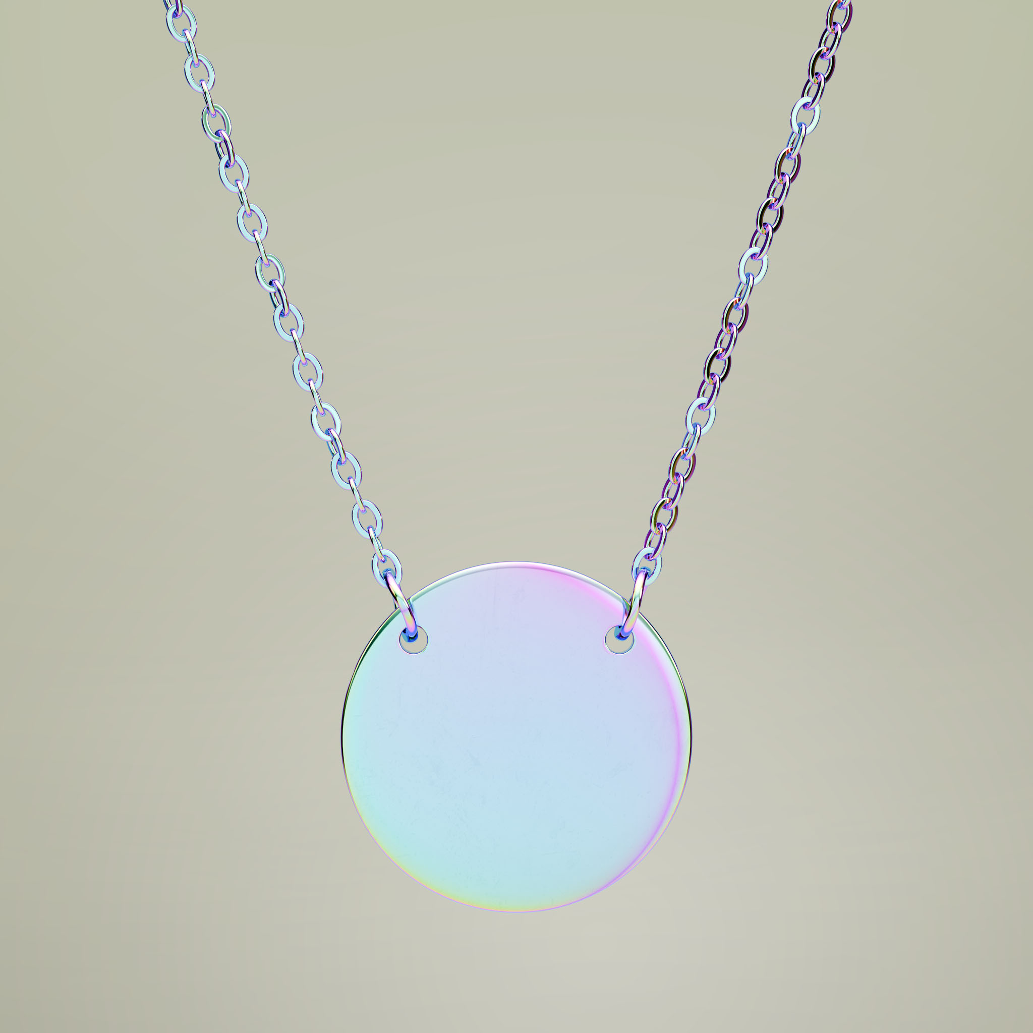 Circle Necklace (Engraving) - Thumbnail Image