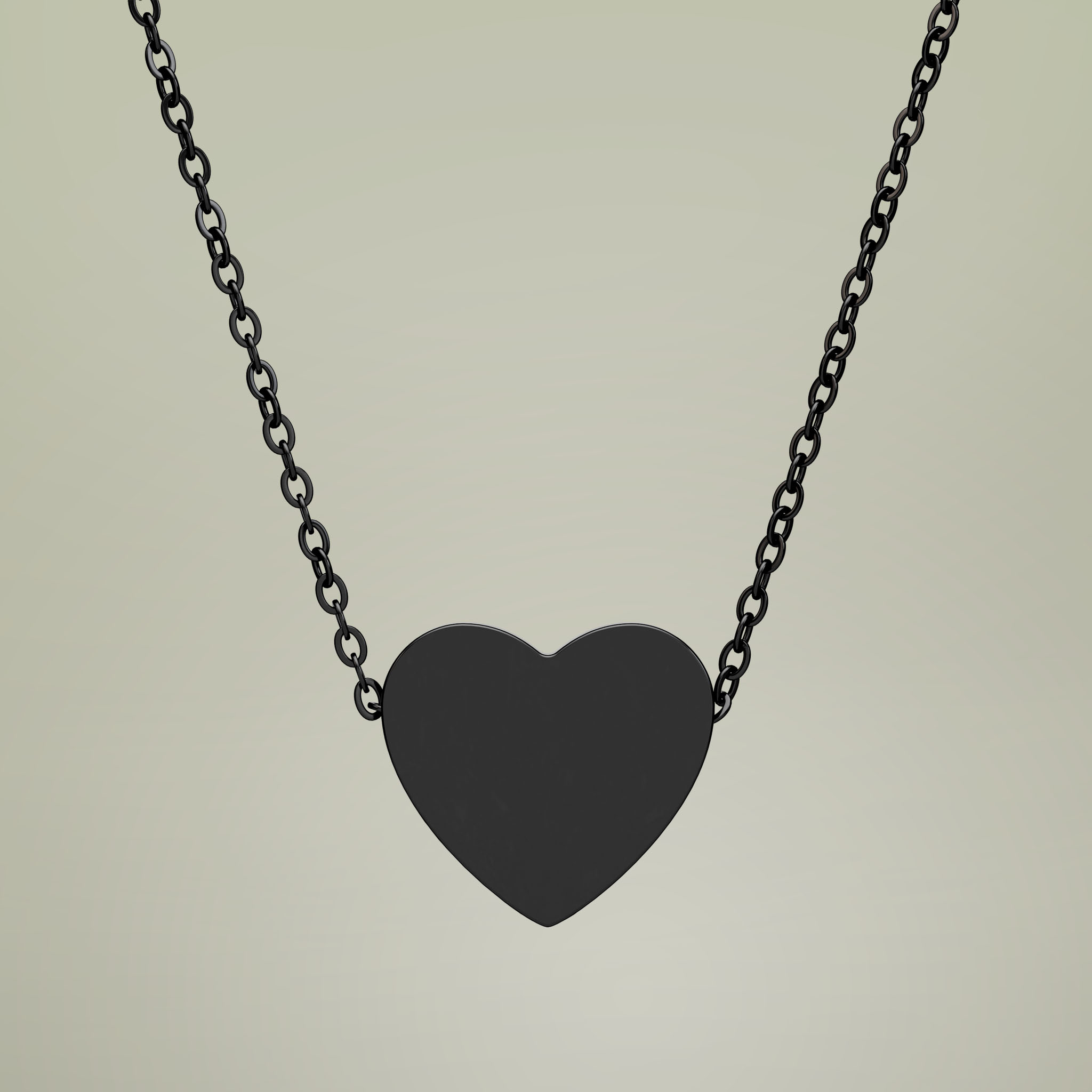 Heart Necklace (Engraving) - Thumbnail Image