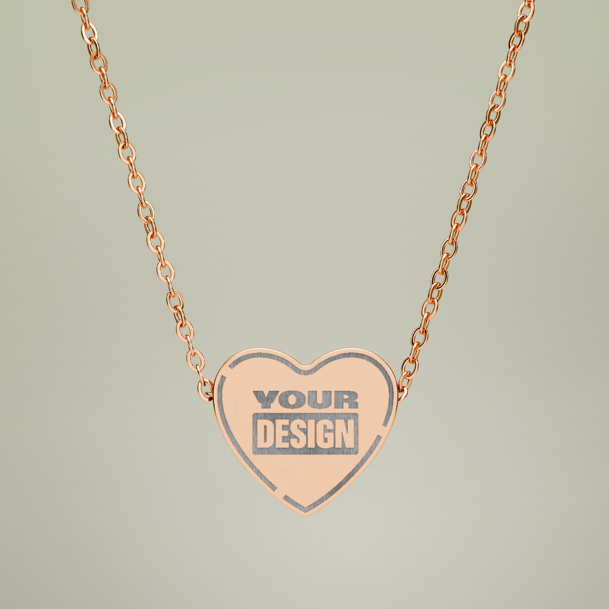 Heart Necklace (Engraving)