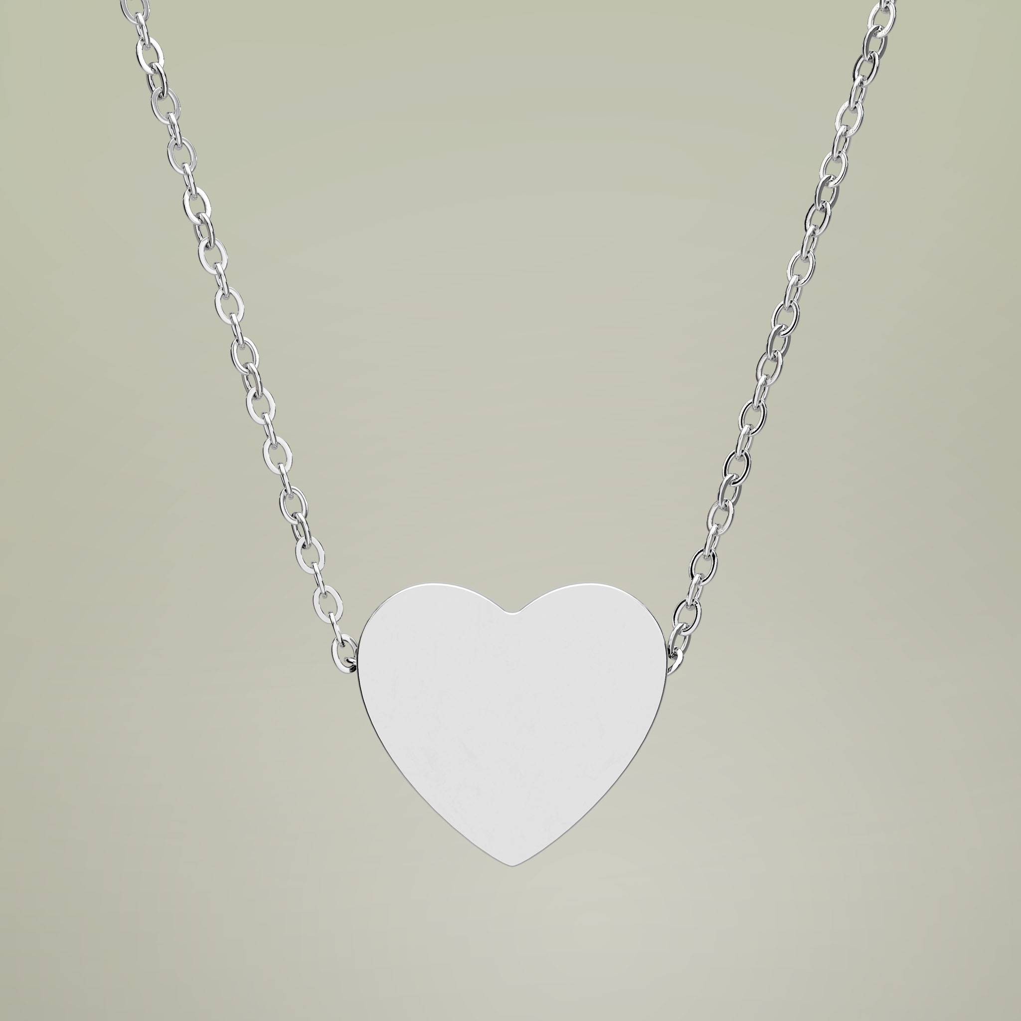 Heart Necklace (Engraving) - Thumbnail Image