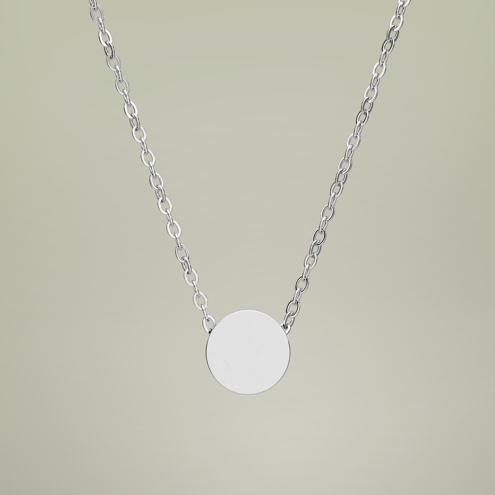 Mini Circle Necklace (Engraving) - Thumbnail Image