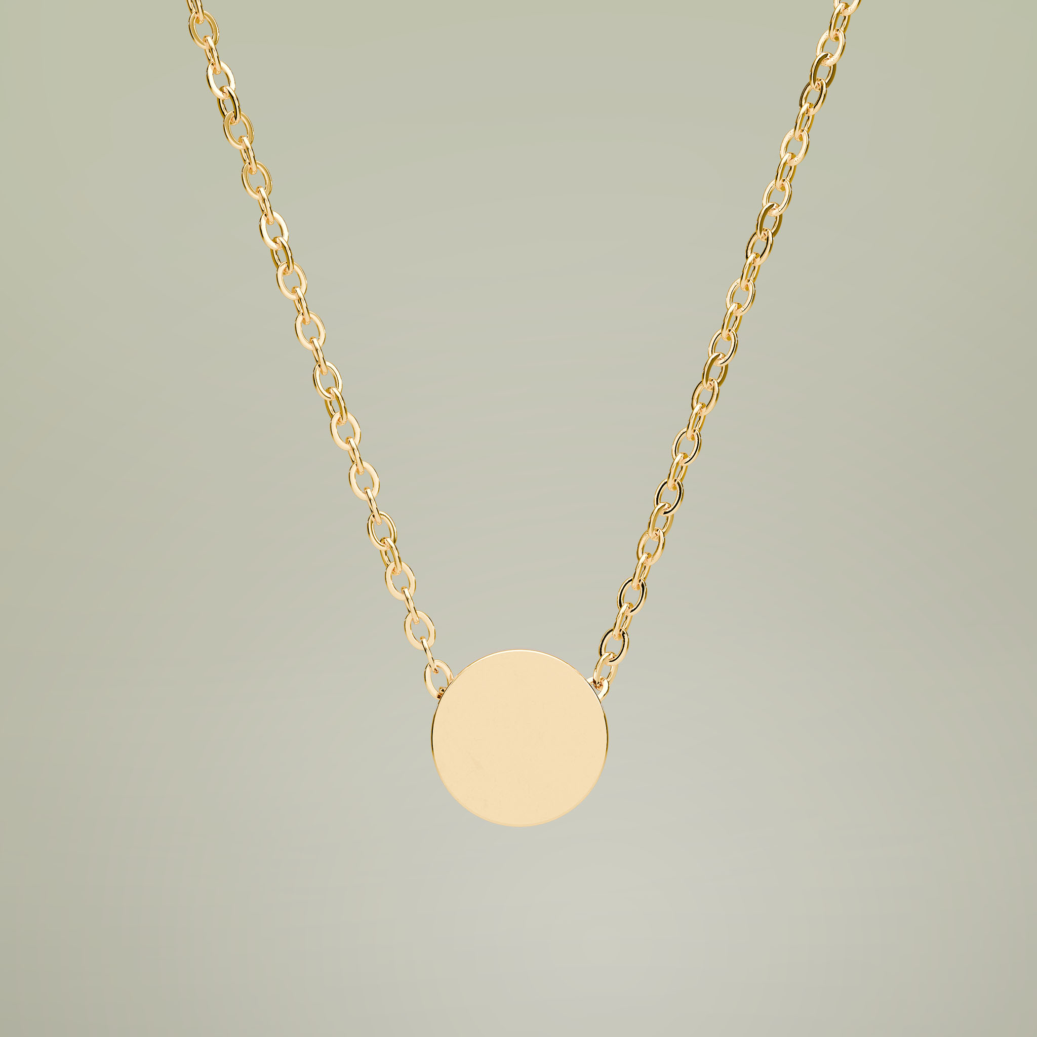 Mini Circle Necklace (Engraving) - Thumbnail Image