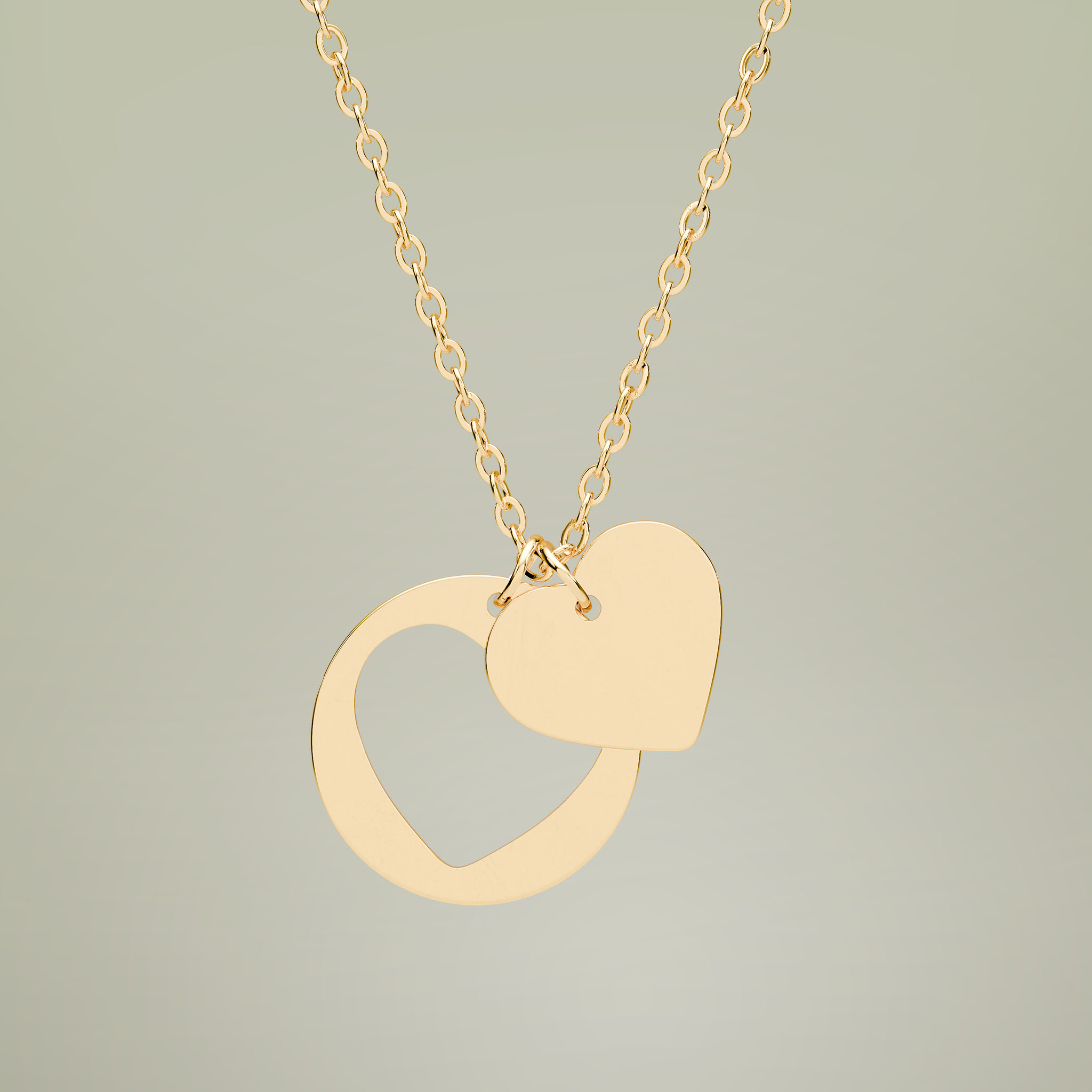 Heart Cutout Necklace (Engraving) - Thumbnail Image