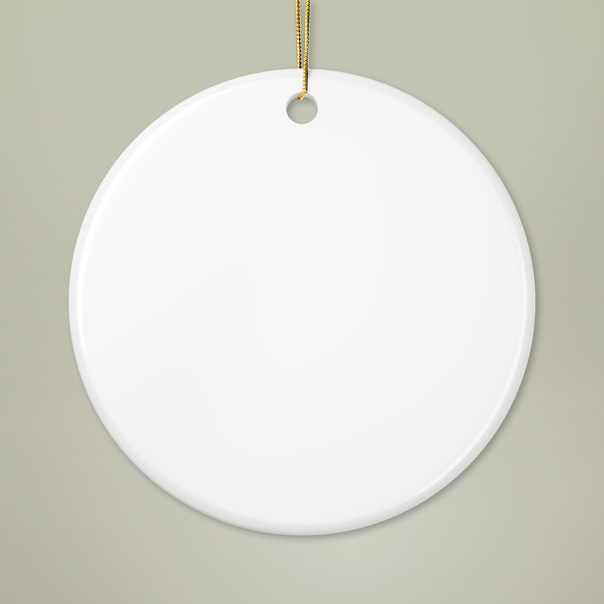 Ceramic Ornaments, 1-Side Print - Main Image