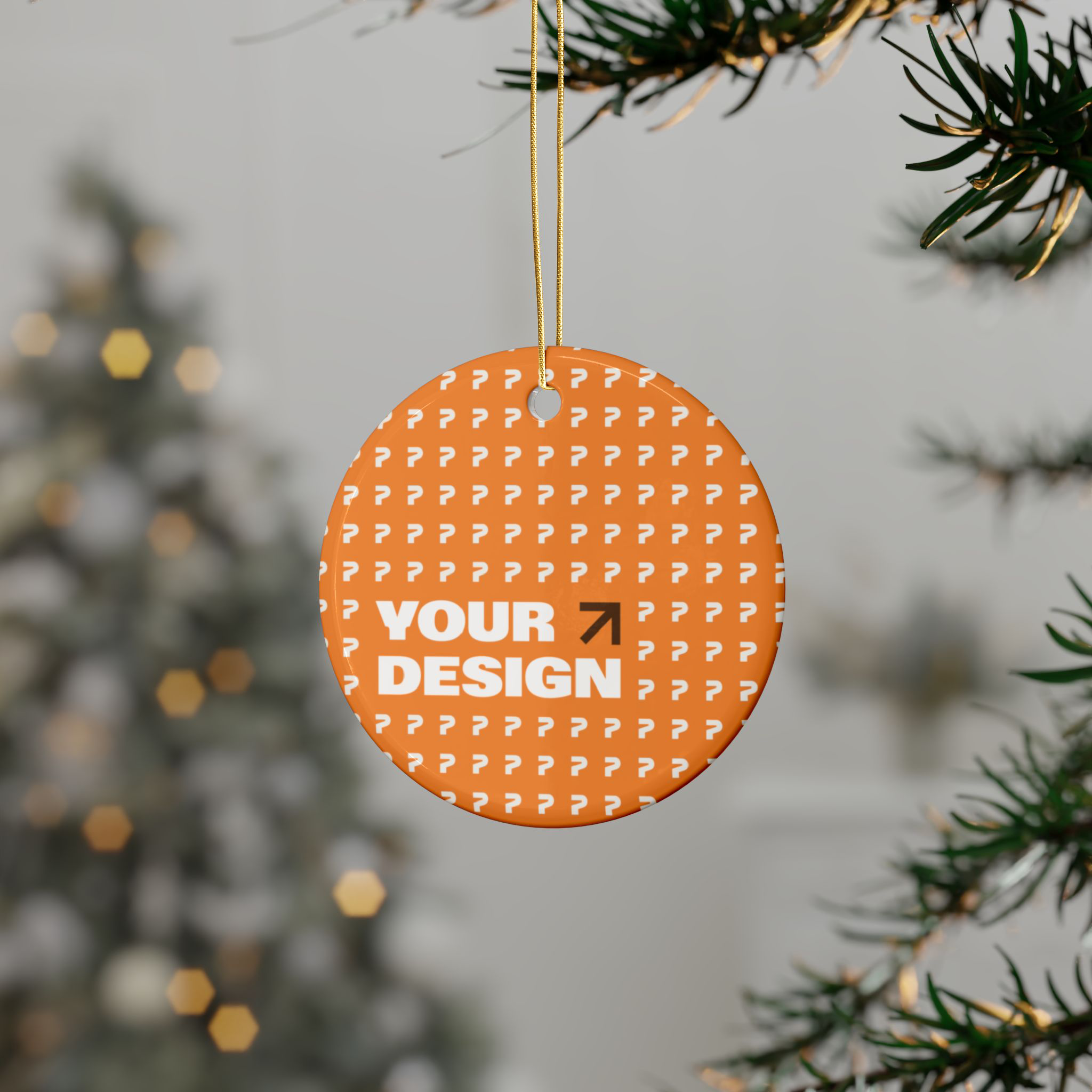 Ceramic Ornaments, 1-Side Print - Thumbnail Image