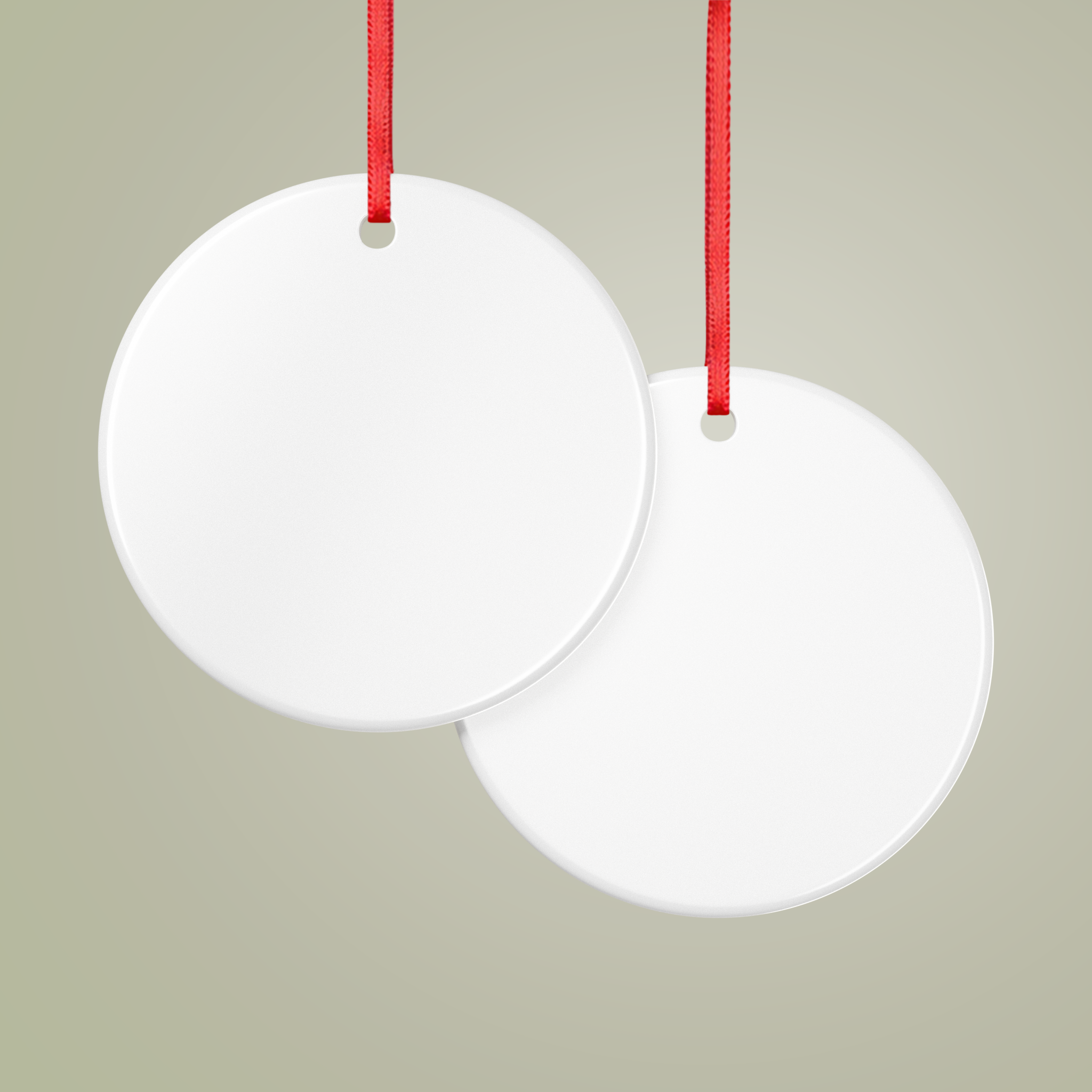 Ceramic Ornament, 2-Side Print - Thumbnail Image