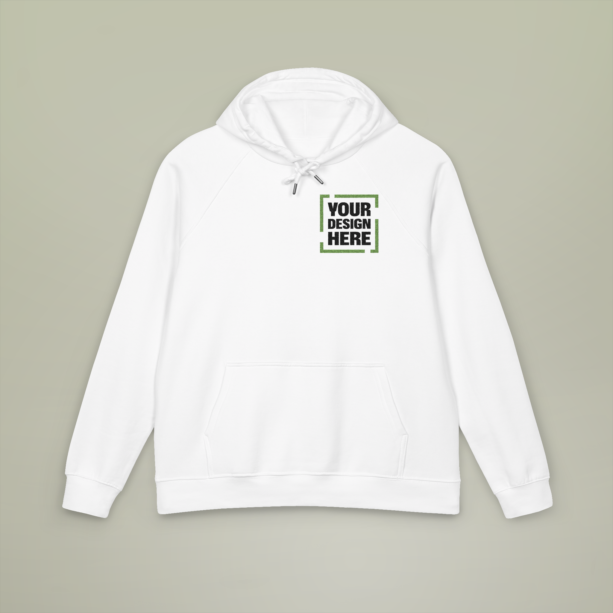 Unisex Eco Raglan Hoodie (Embroidery) - Thumbnail Image