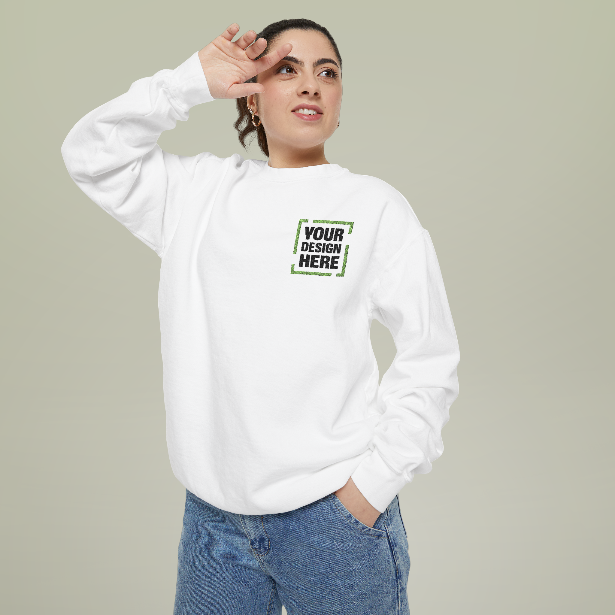 Unisex Garment-Dyed Sweatshirt - Thumbnail Image