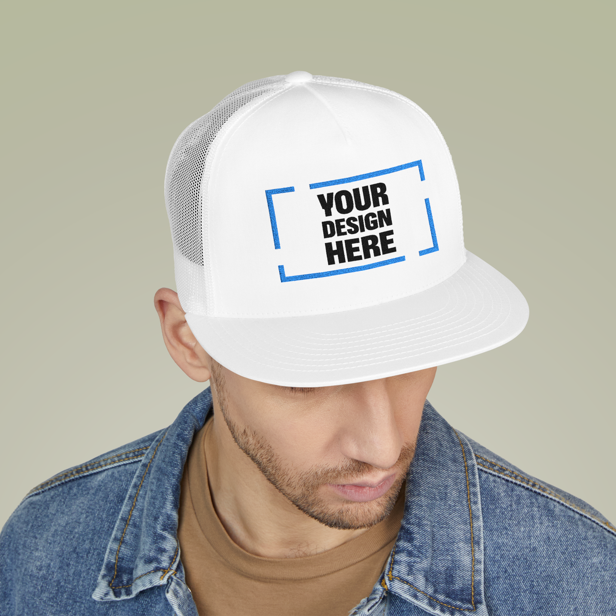 5 Panel Trucker Cap (Embroidery)