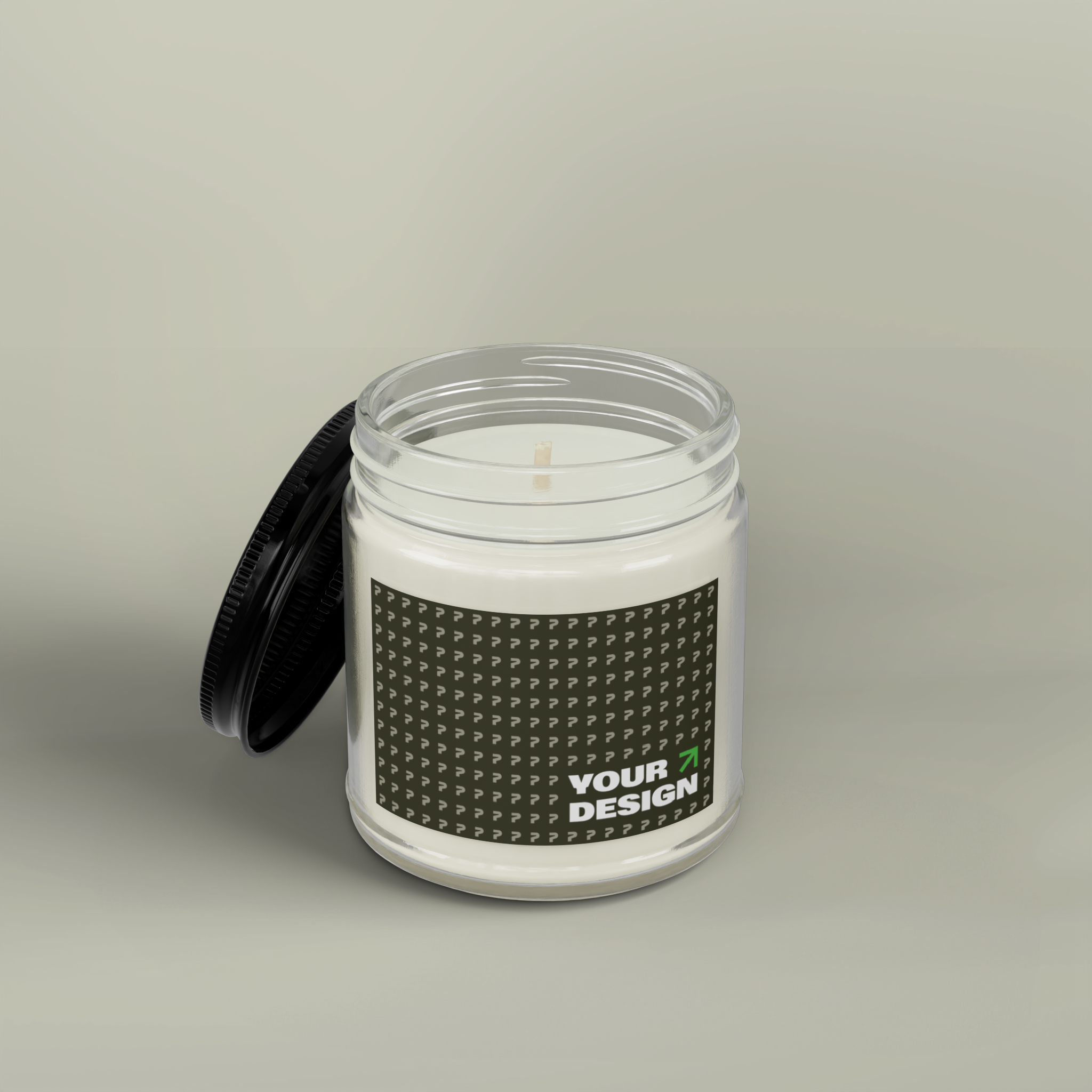 Scented Soy Candles with Black Lid, (4 and 9oz)